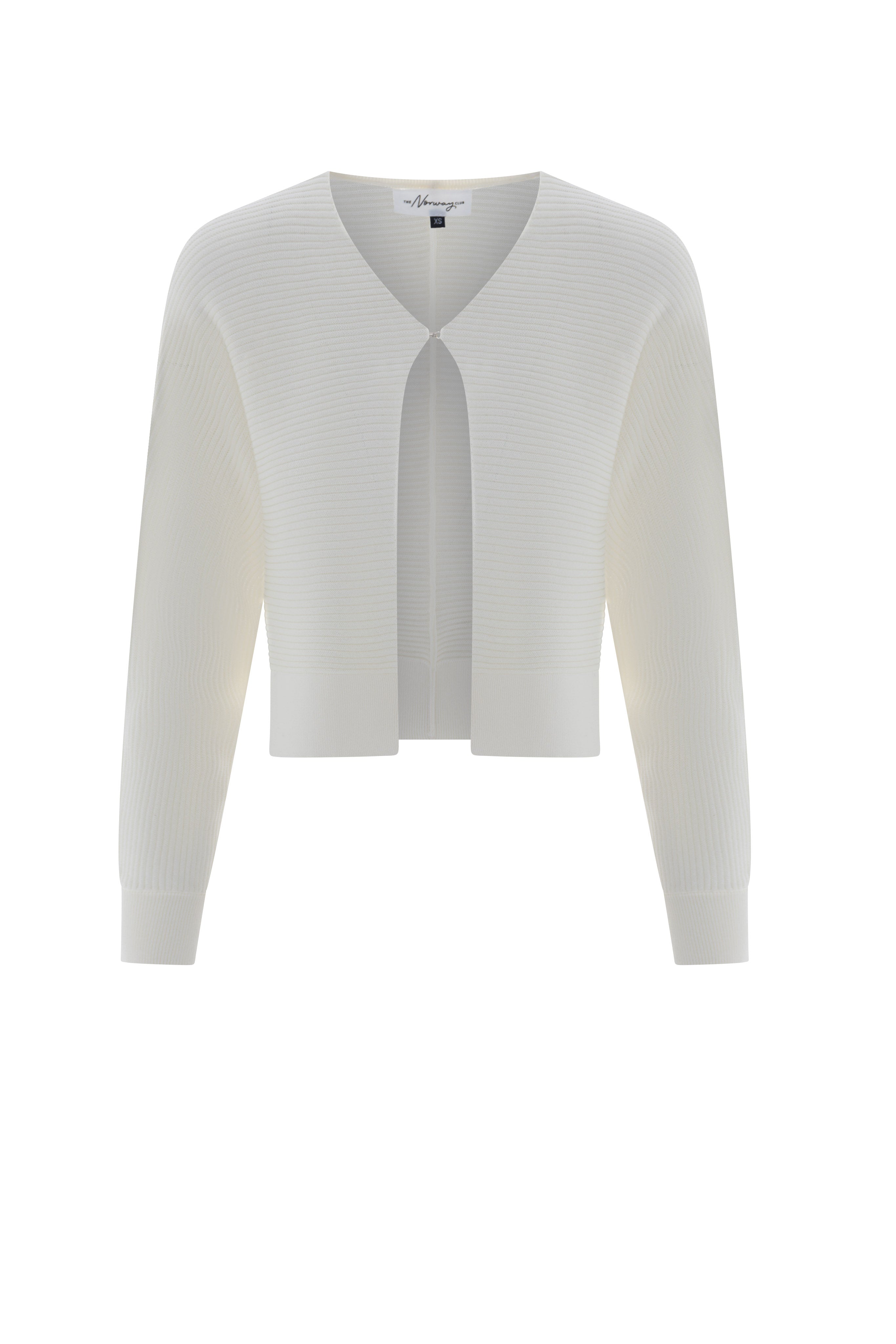 Cropped Knit Bolero in Cream by The Norway Club