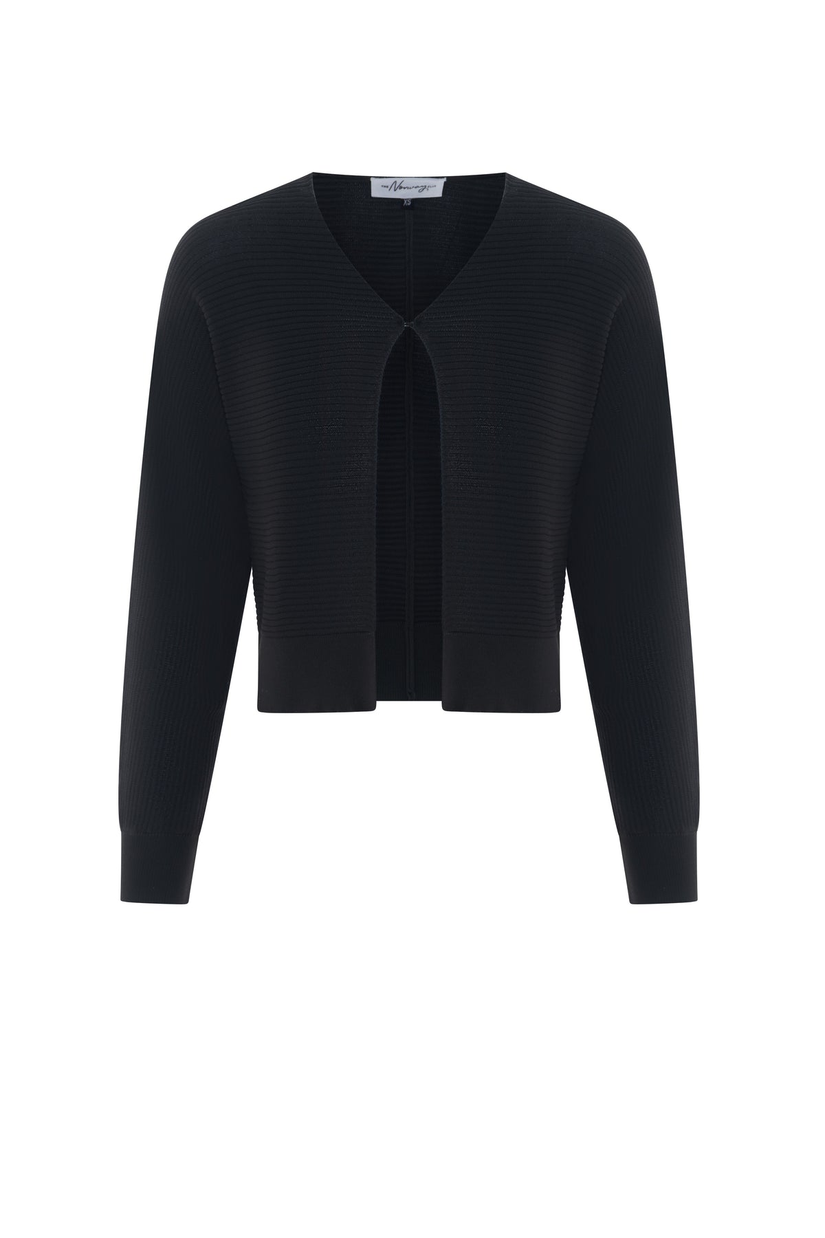Cropped Knit Bolero in Dark Olive by The Norway Club