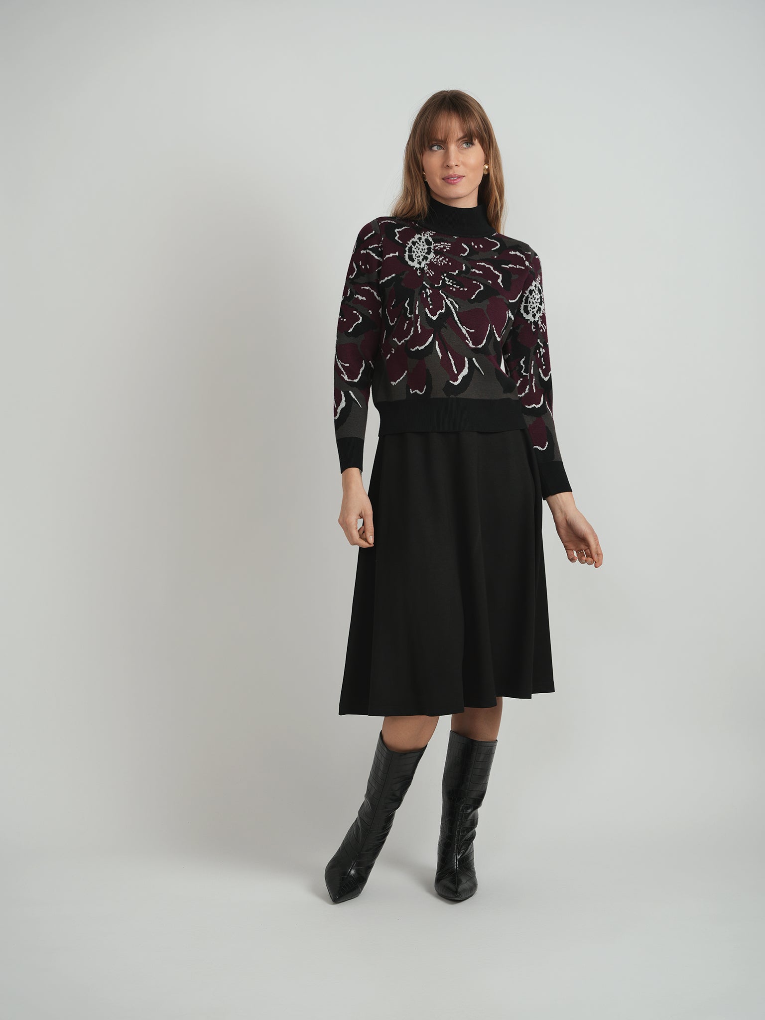 Floral Knit Sweater in by Coco