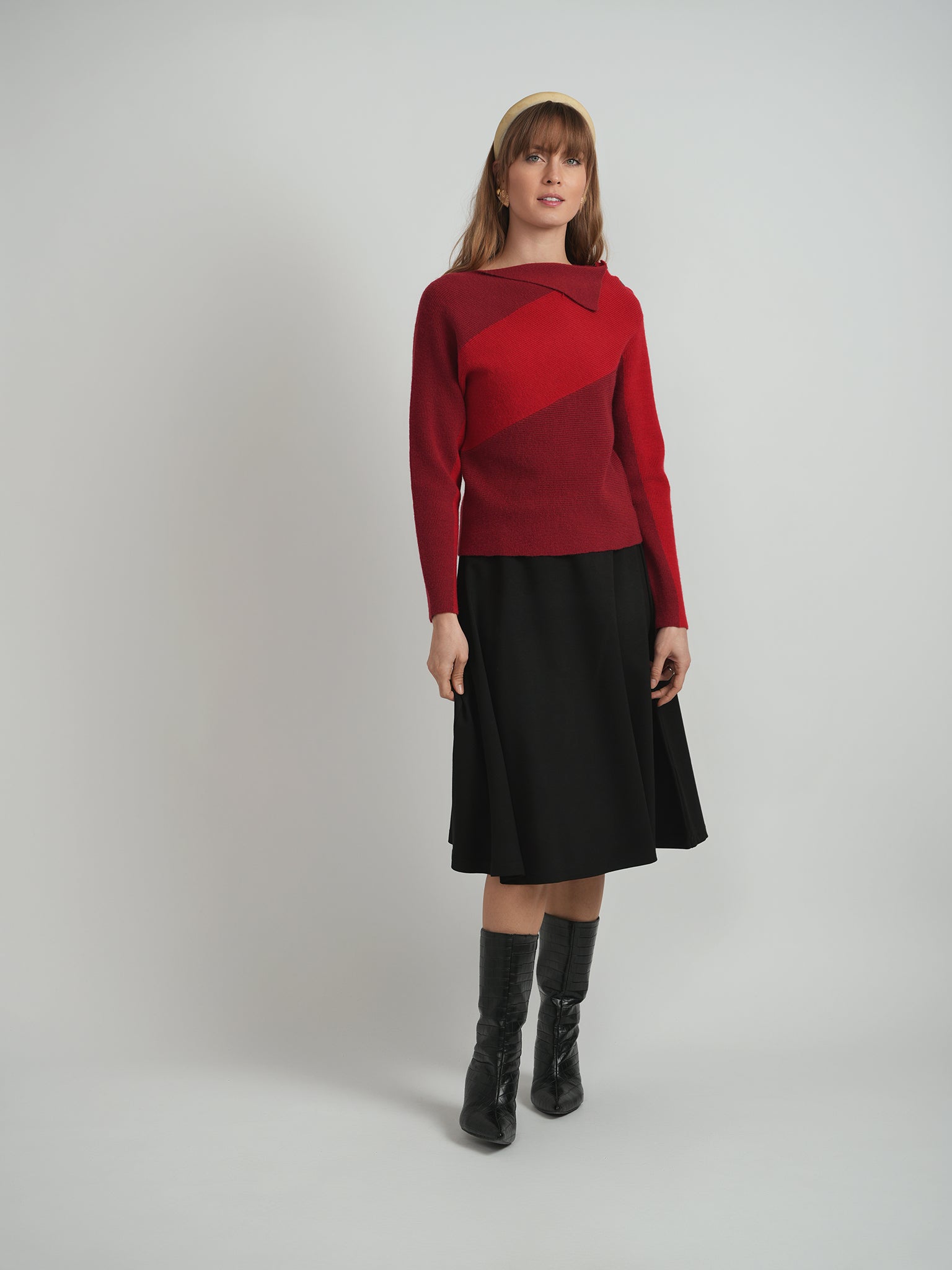 Contrast Sweater in by Dot