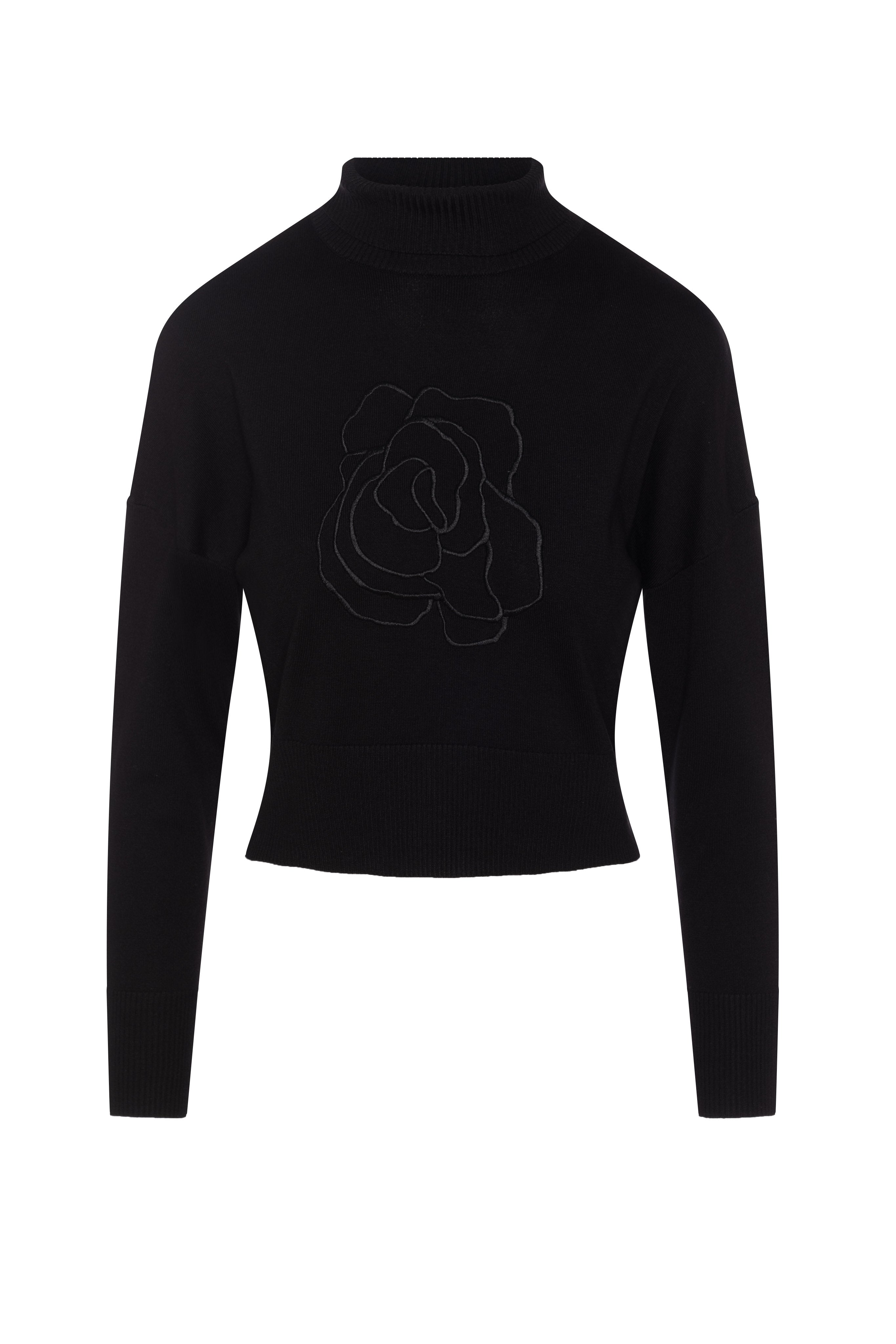 Cropped Knit Turtle Neck in by Versatile