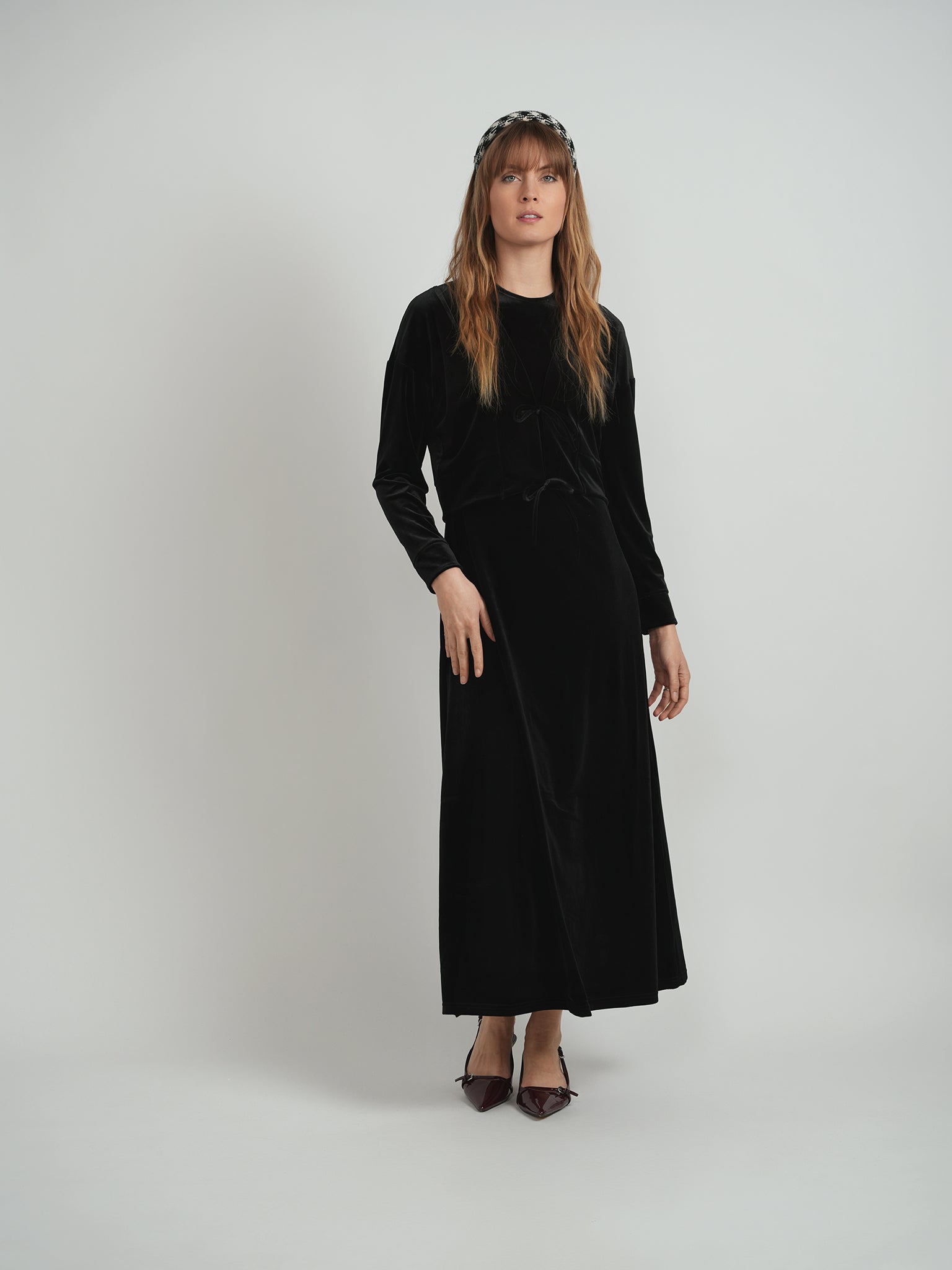 Cropped Velour Open Cardigan in by Faves