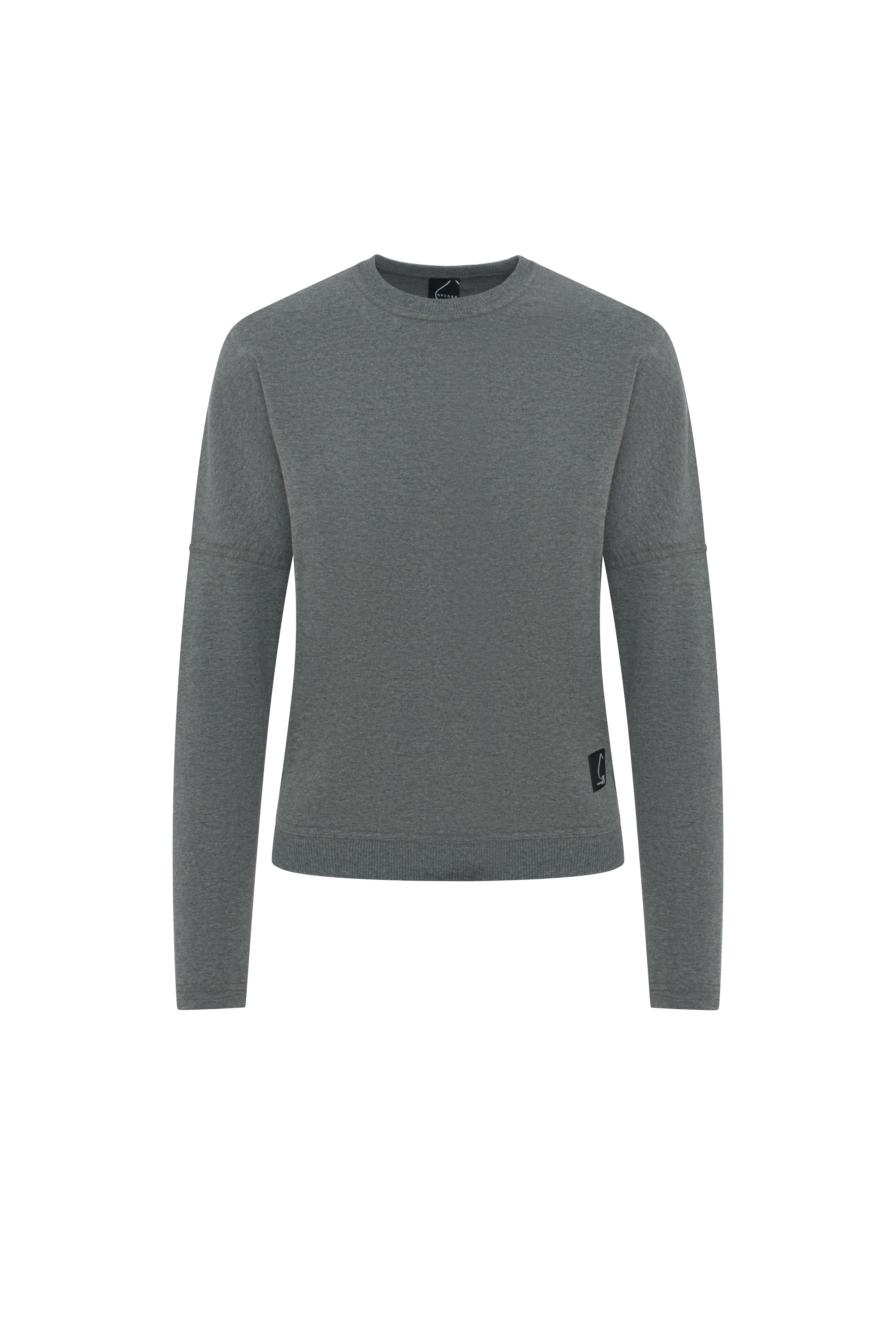 Dolman Sweatshirt in Medium Grey Mix by Spades
