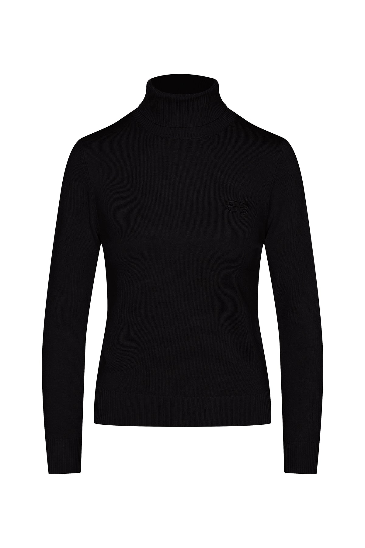 Knit Turtle Neck in Black by MiuMax