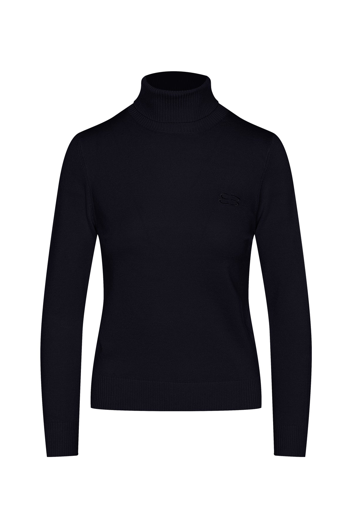 Knit Turtle Neck in Dark Navy by MiuMax