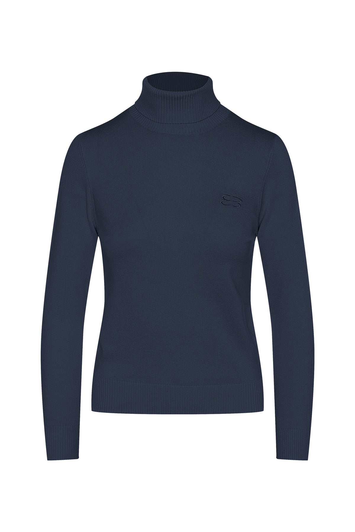 Knit Turtle Neck in Steel Blue by MiuMax