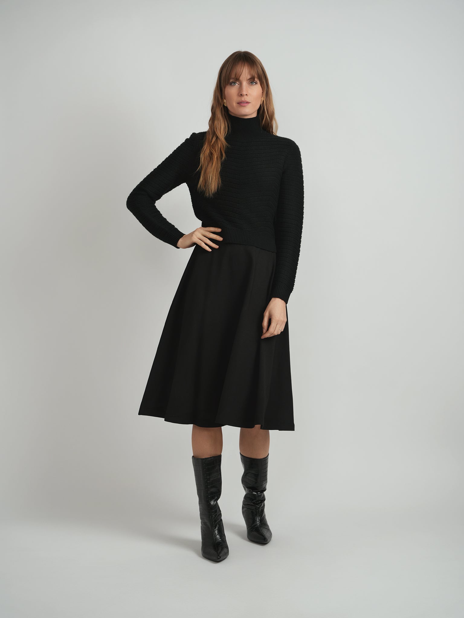 Chevron Knit Sweater in by Birt UK