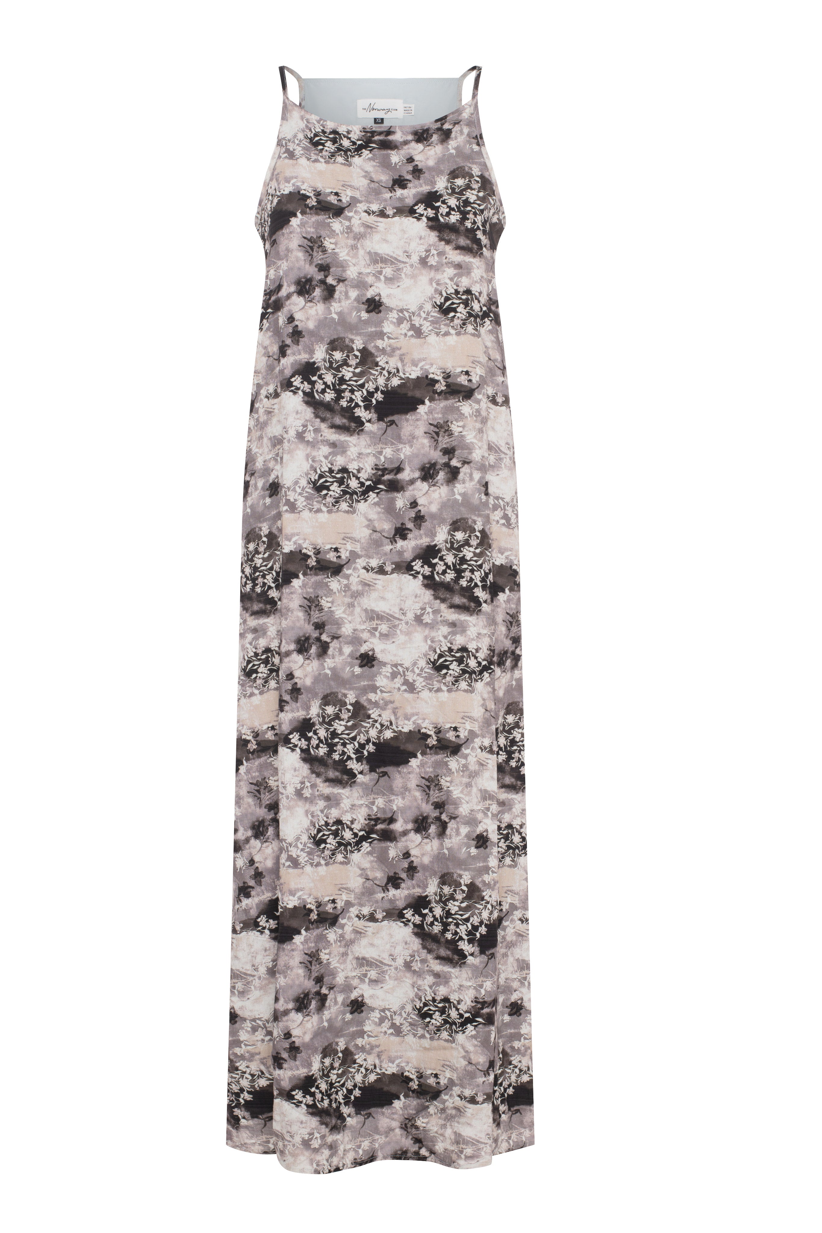 Printed Linen Maxi Jumper in Grey by The Norway Club