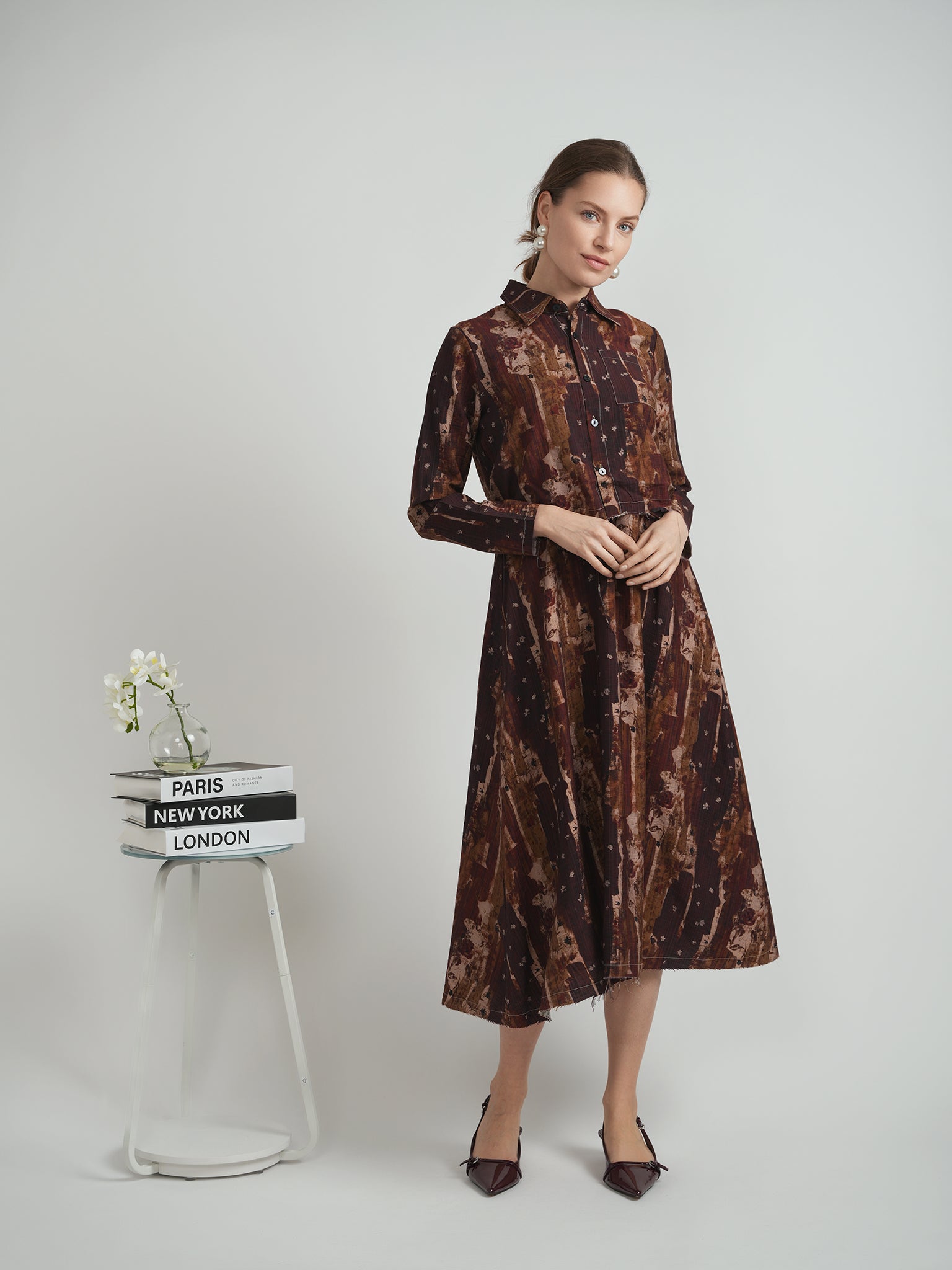 Linen Printed Jumper Set in by Club Malibu