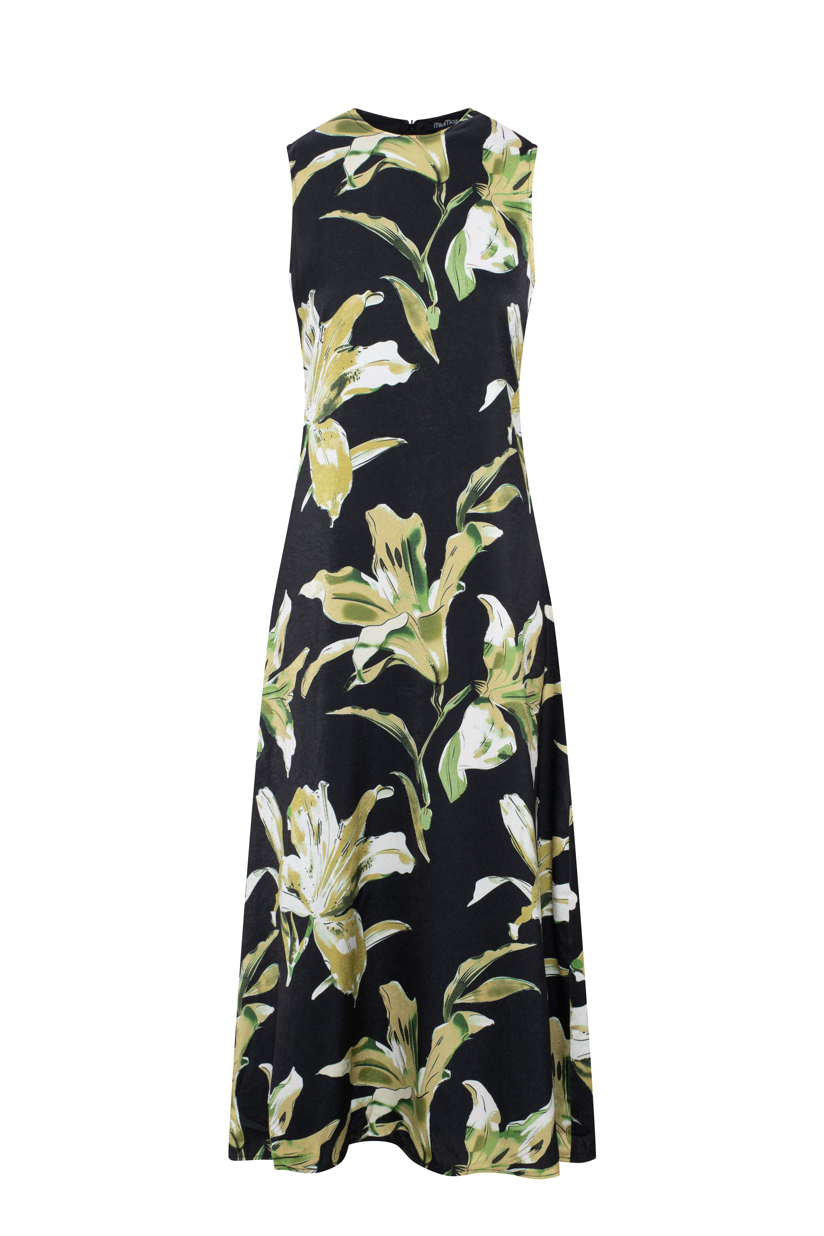 Printed Floral Jumper in Black Olive by MiuMax