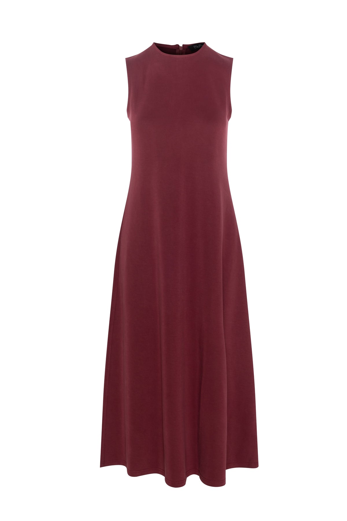 Ribbed Midi Jumper in Burgundy by MiuMax