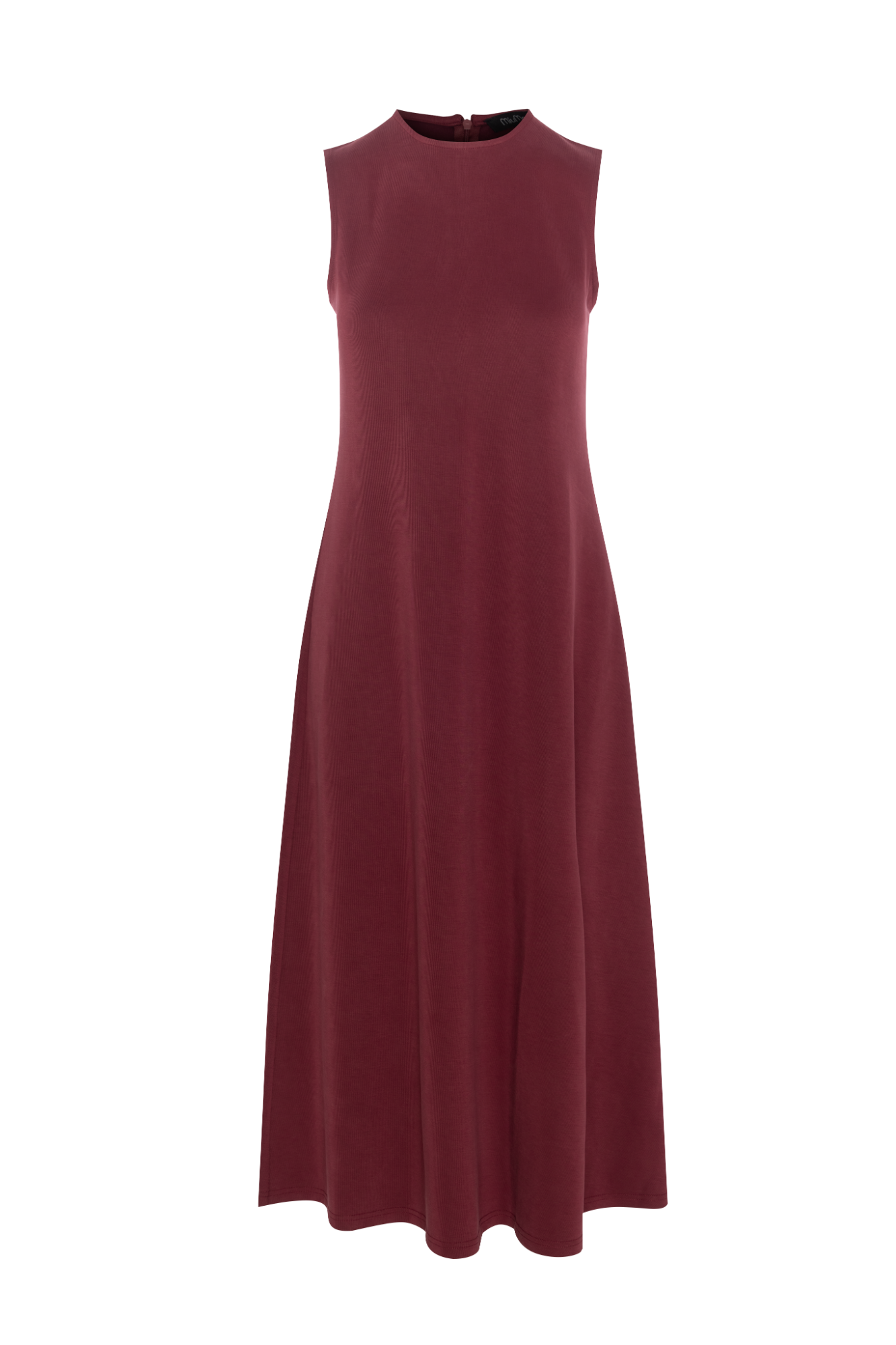 Ribbed Midi Jumper in Burgundy by MiuMax