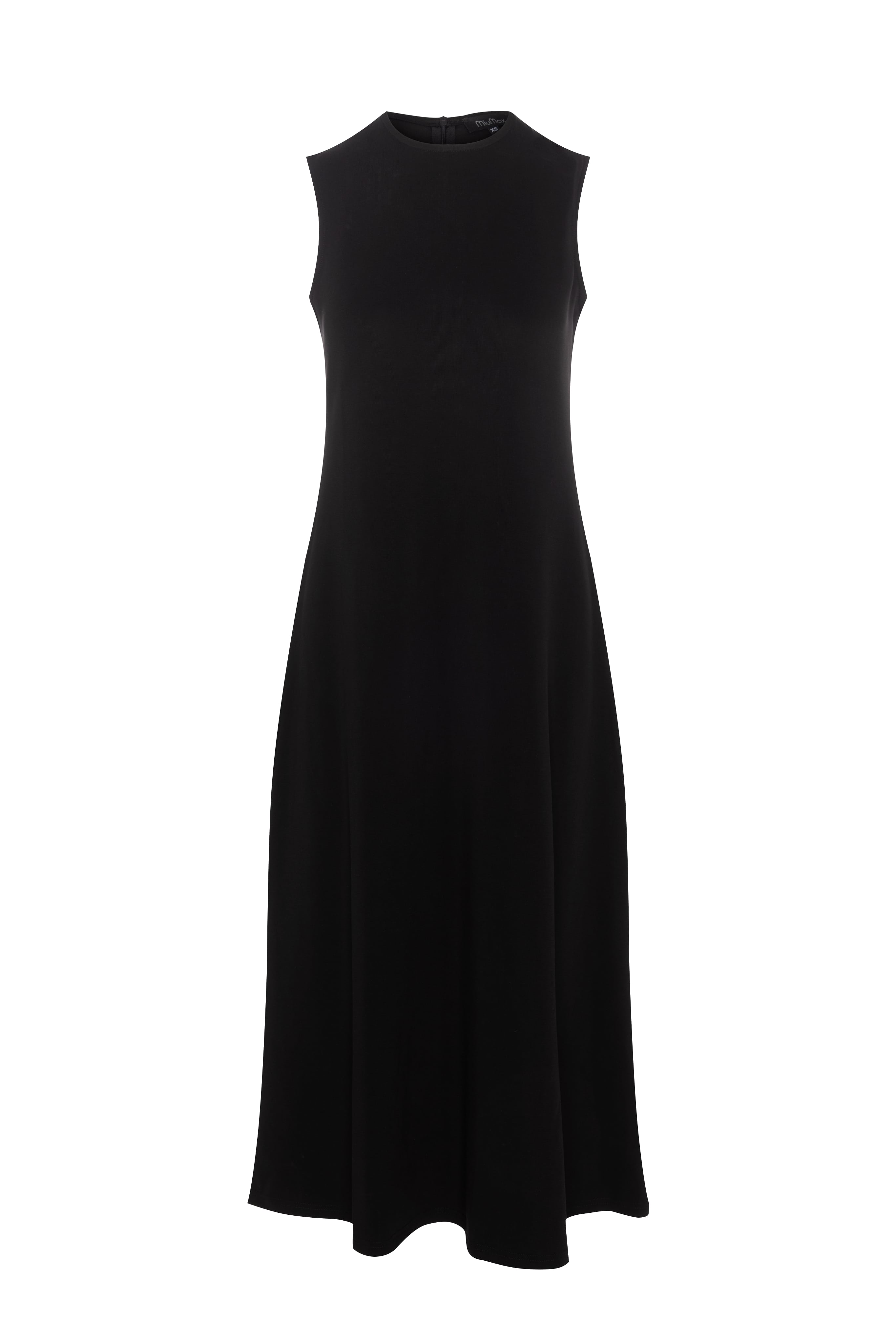 Ribbed Midi Jumper in Black by MiuMax