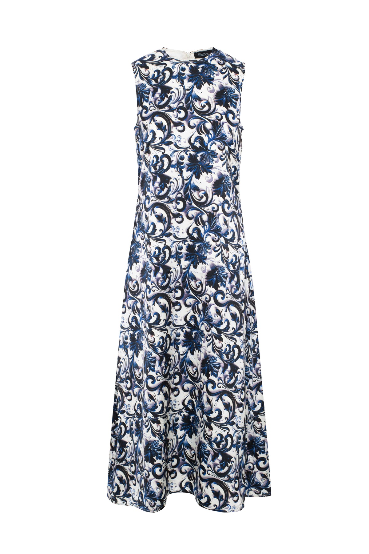 Midi Printed Floral Jumper in Royal by MiuMax