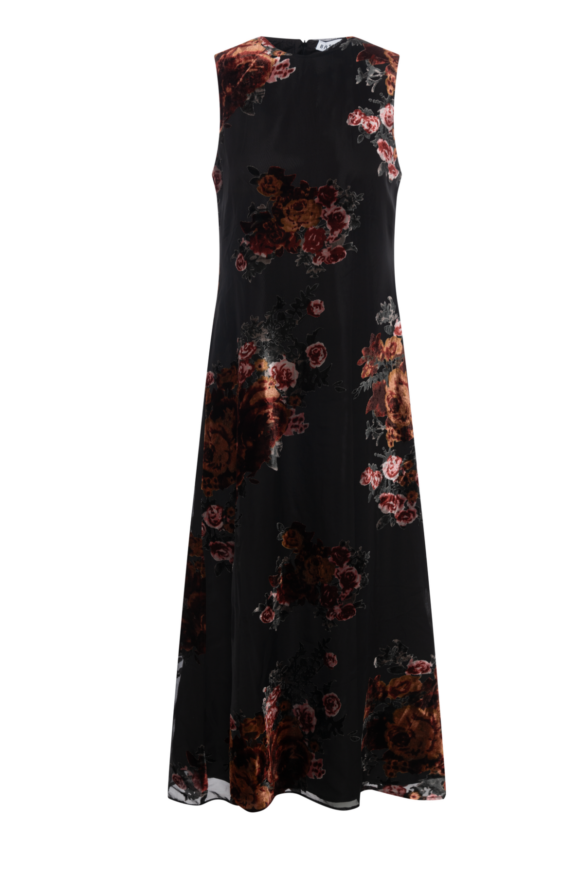Flocked Velour Jumper in Black by Birt UK