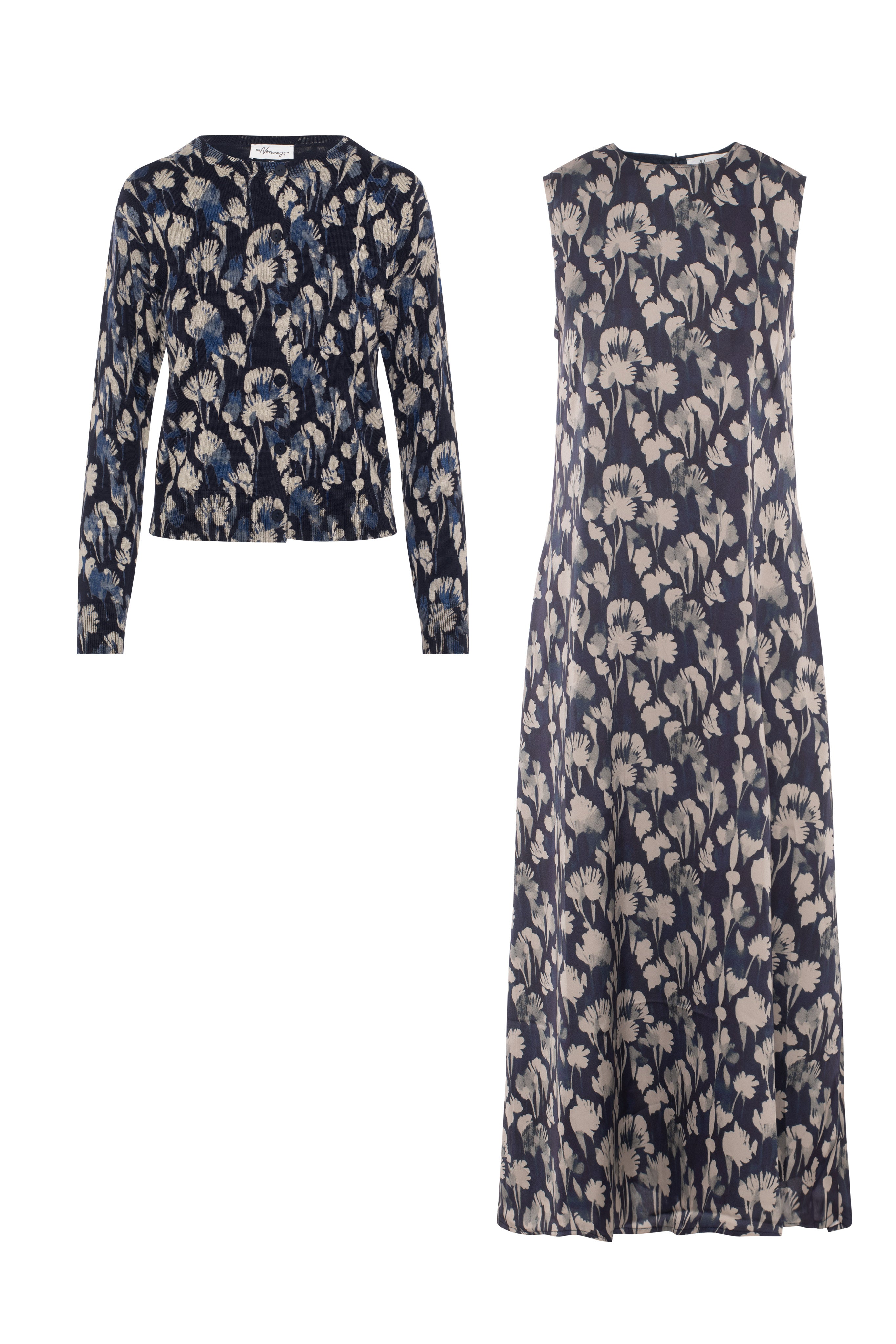Printed Maxi Jumper Sweater Set