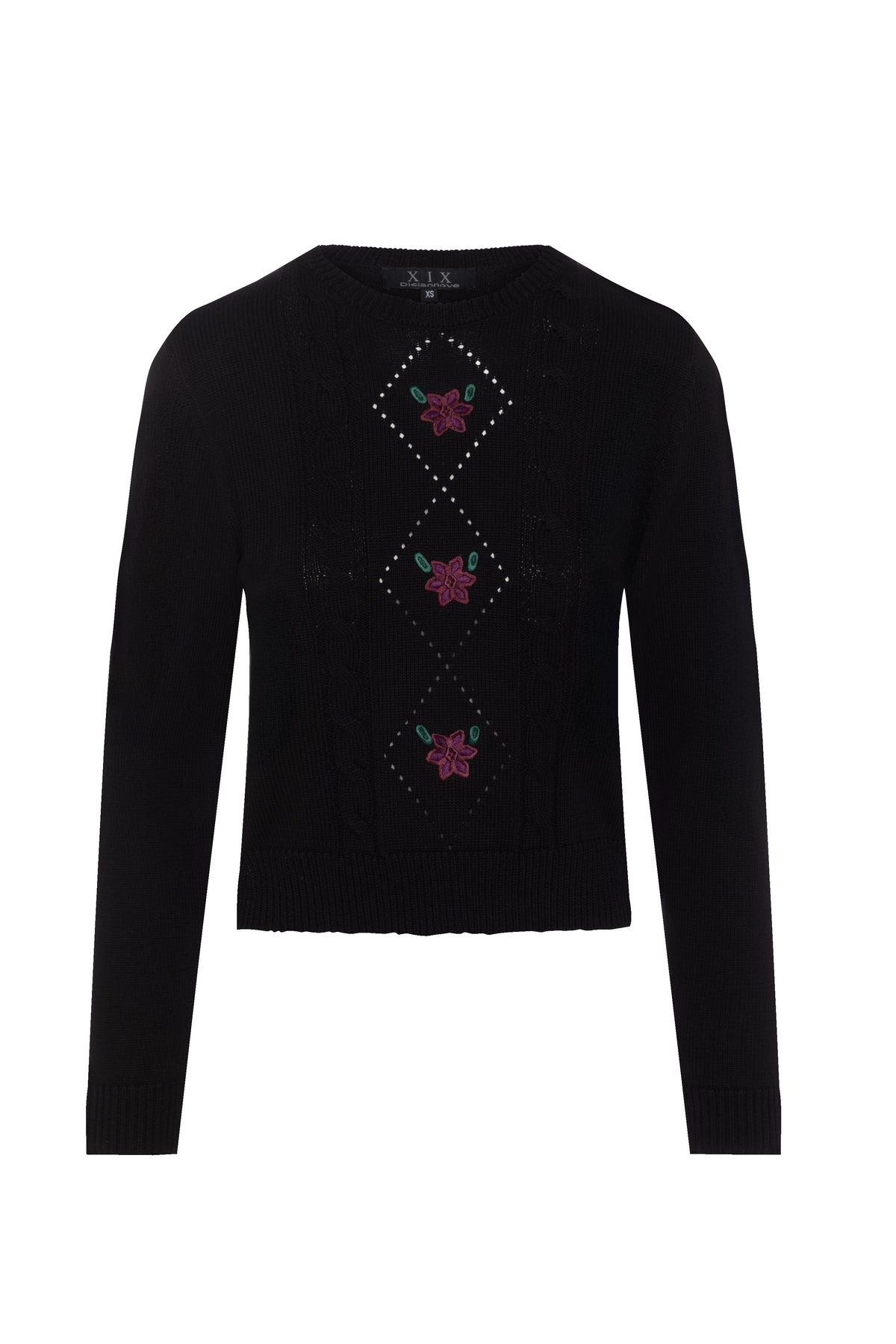Cable Knit With Embroidery in by Diciannove