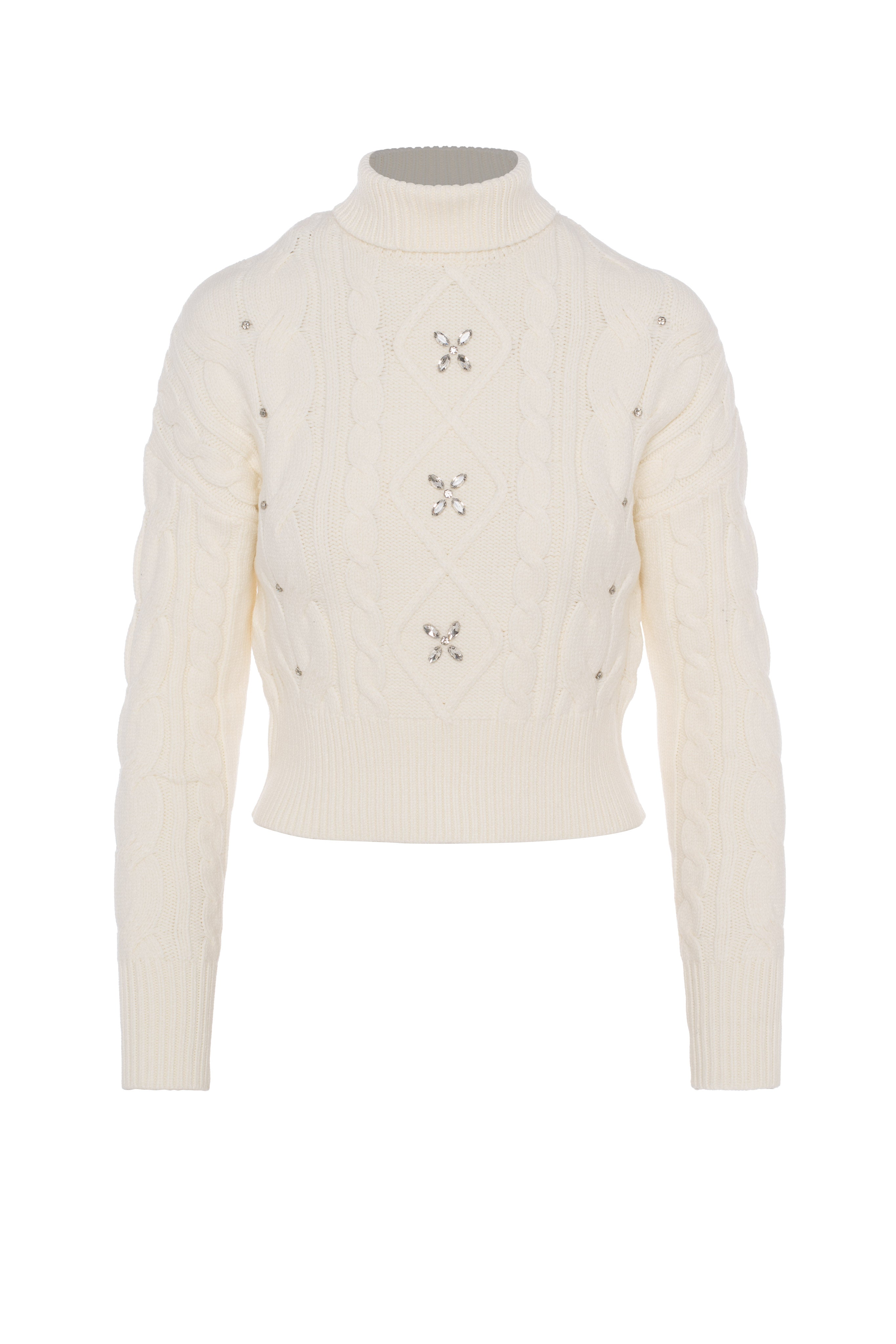Diamond Sweater in Cream by Coco de la Mour
