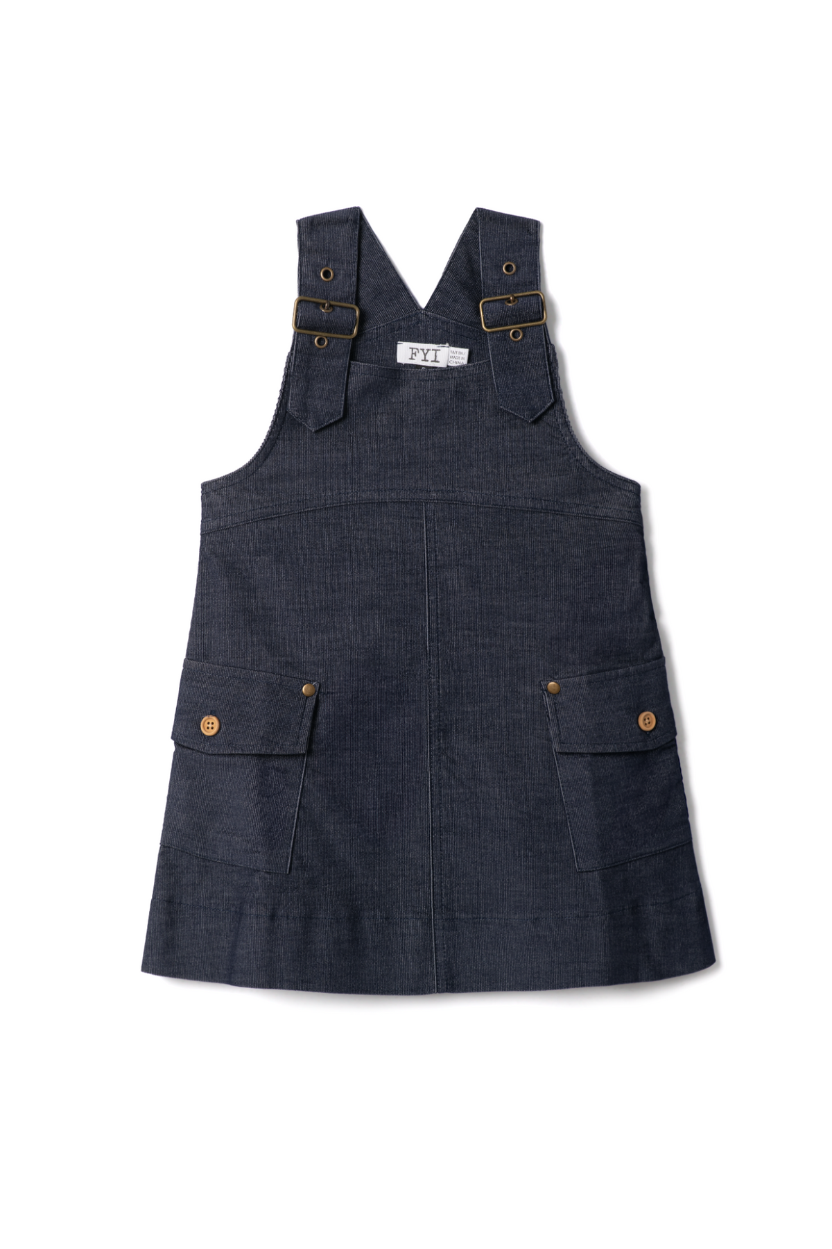 Corduroy A-Line Jumper in Navy by FYI