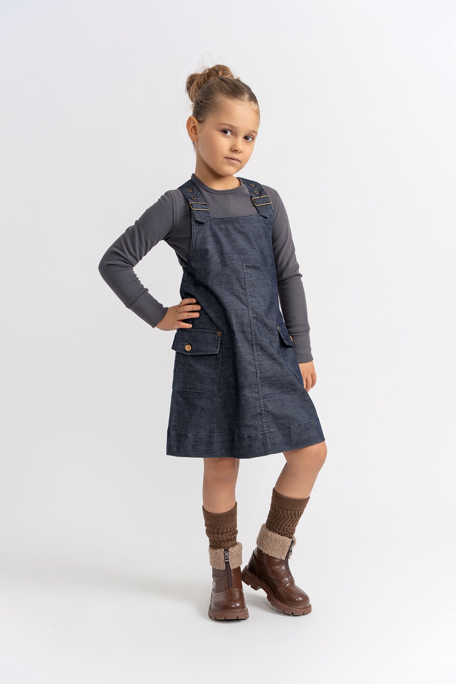 Corduroy A-Line Jumper in by FYI