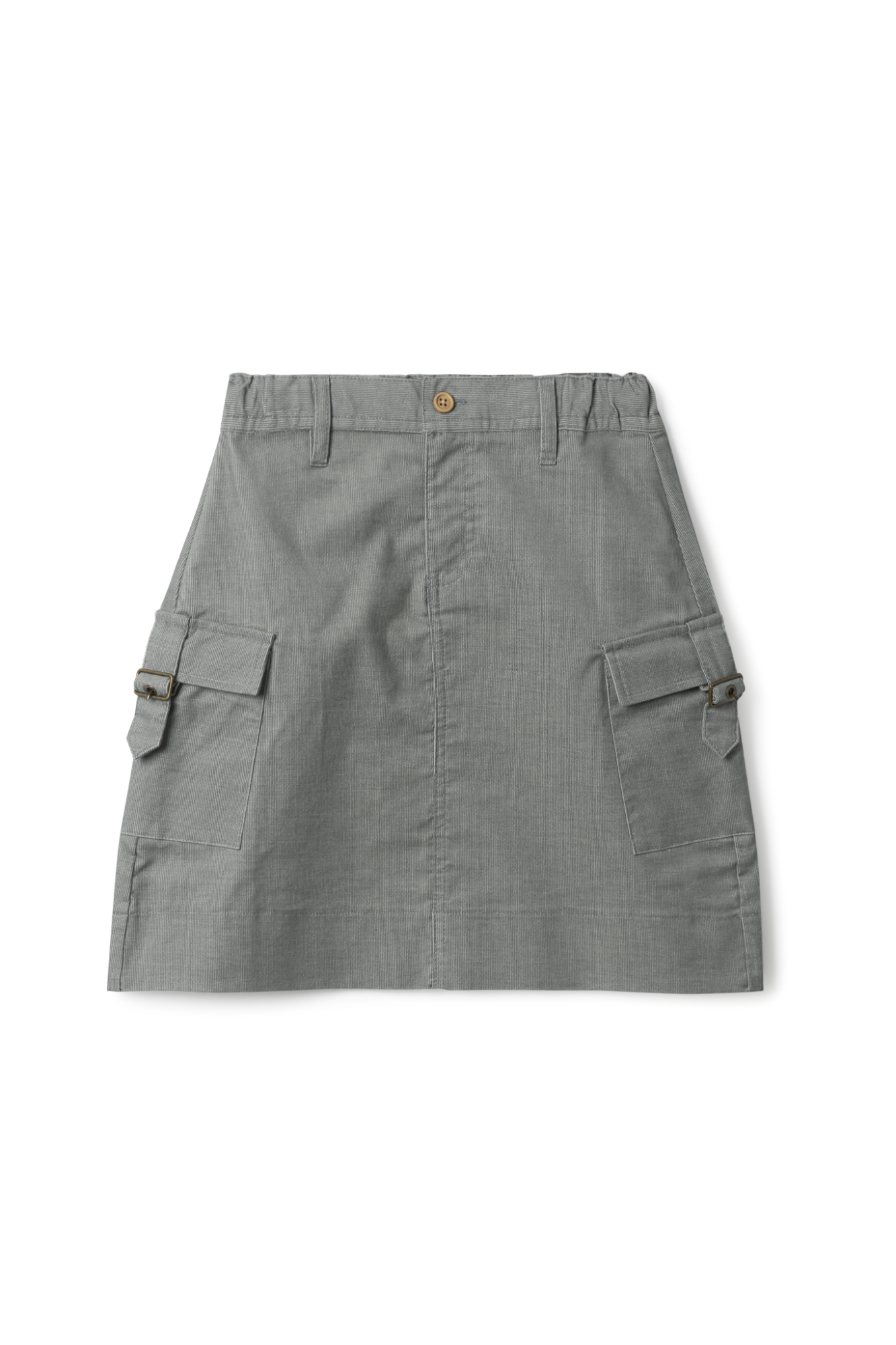 Corduroy A-Line Skirt in Grey by FYI