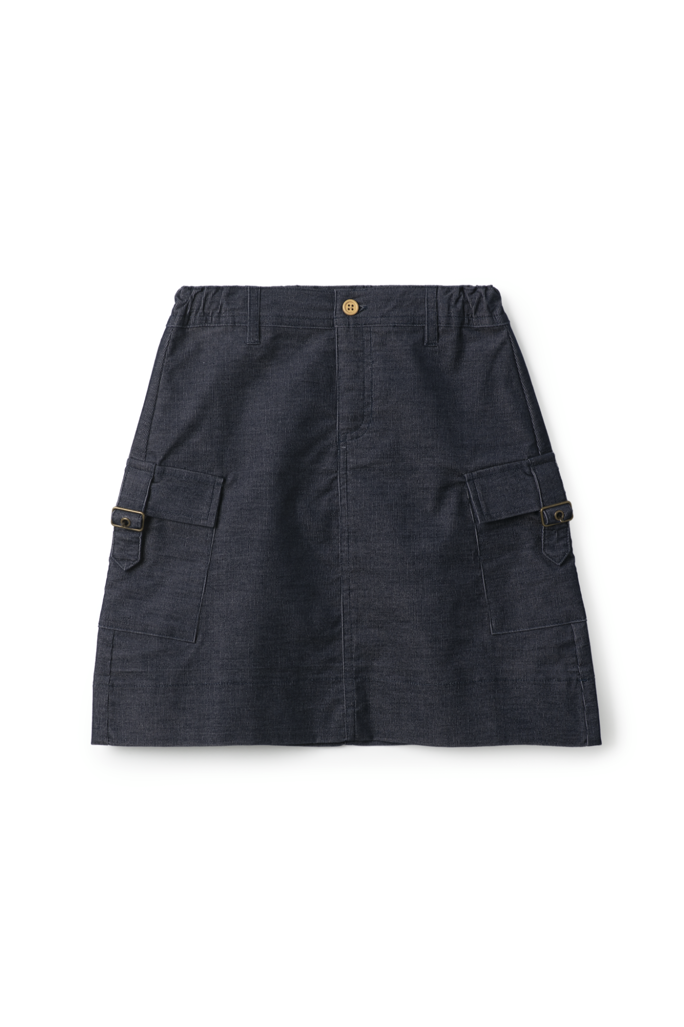Corduroy A-Line Skirt in Navy by FYI