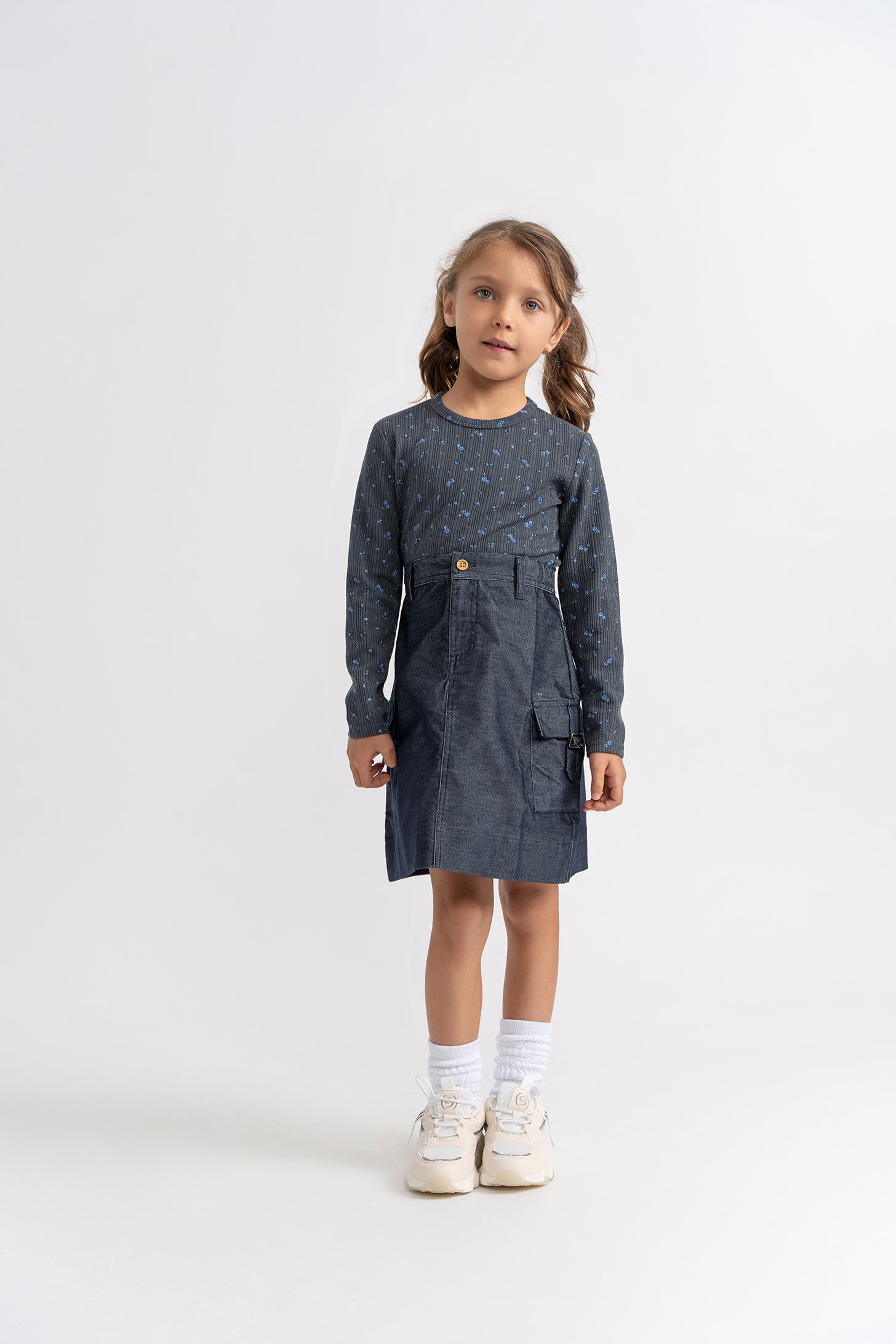 Corduroy A-Line Skirt in by FYI