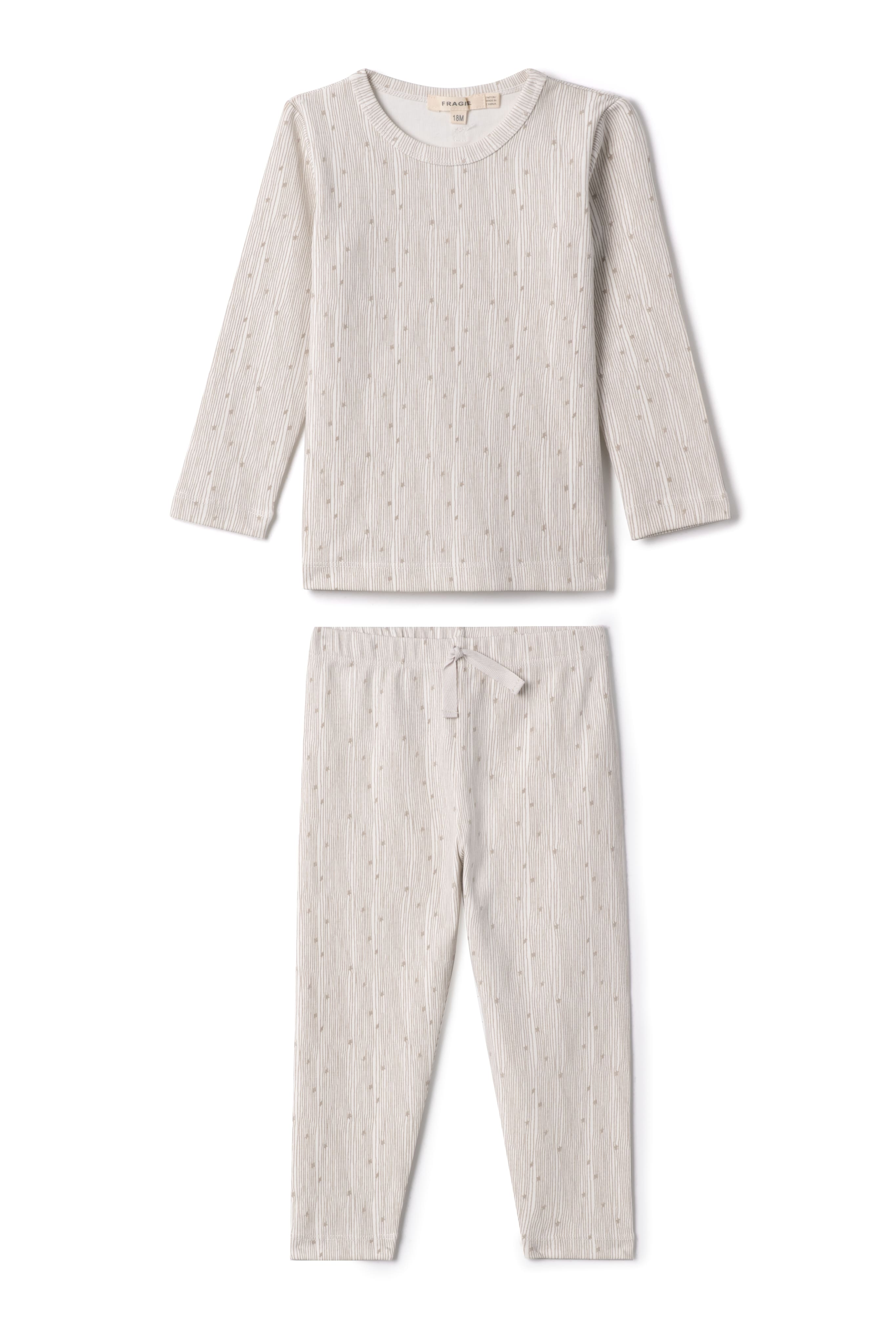 Line Print Set in Powder Light Ink by Fragile