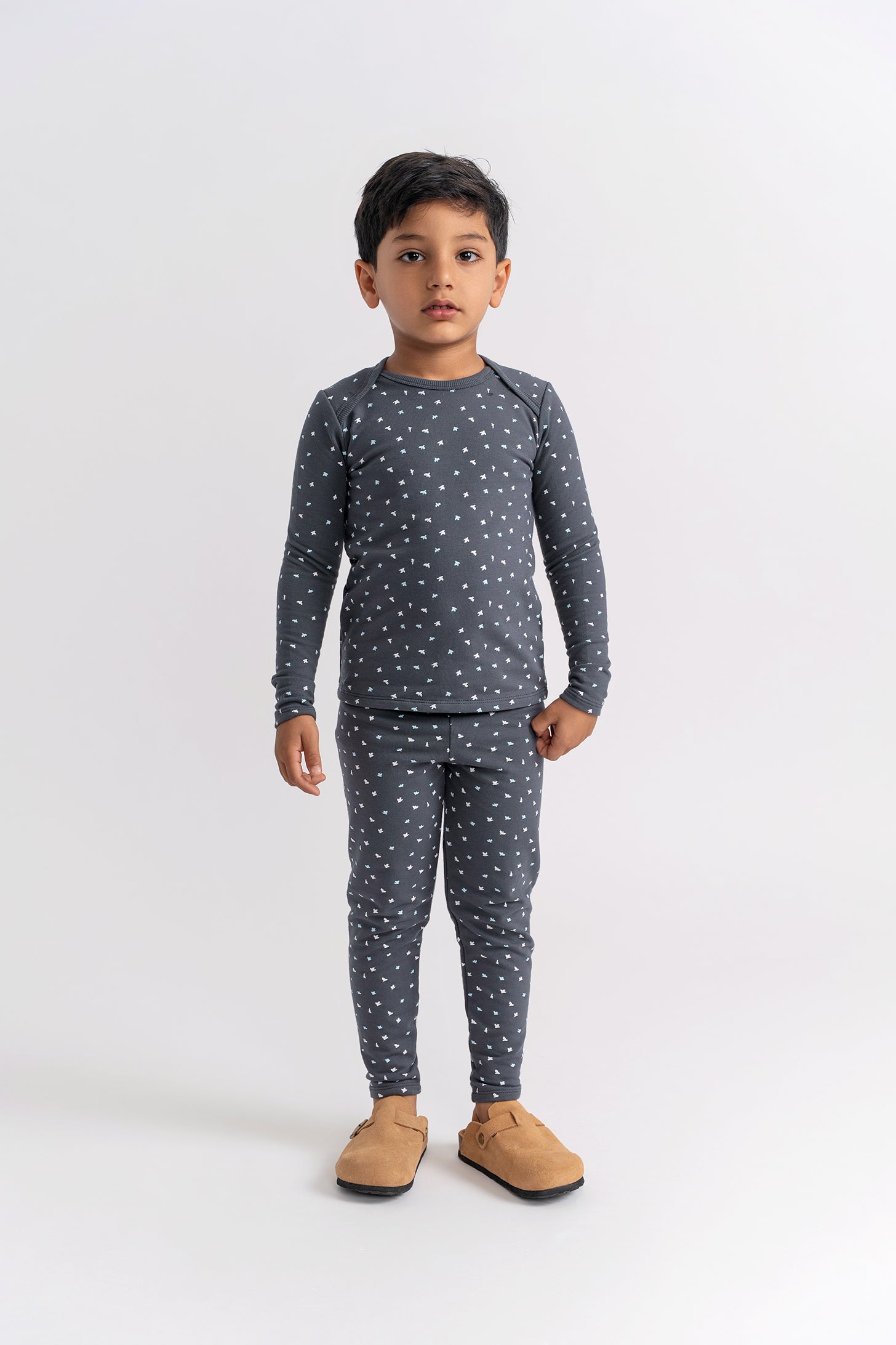 Bird Print 2Pc Set in Rosette by Fragile