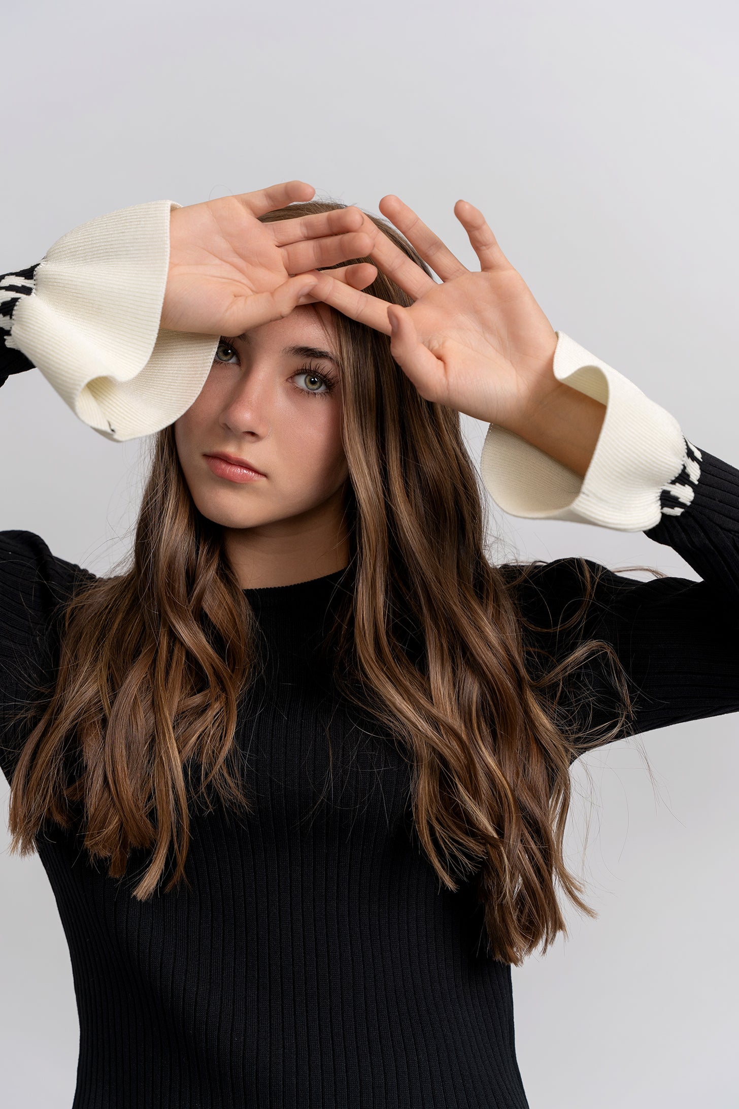 Belt Cuffs Top in by Joie De Vivre