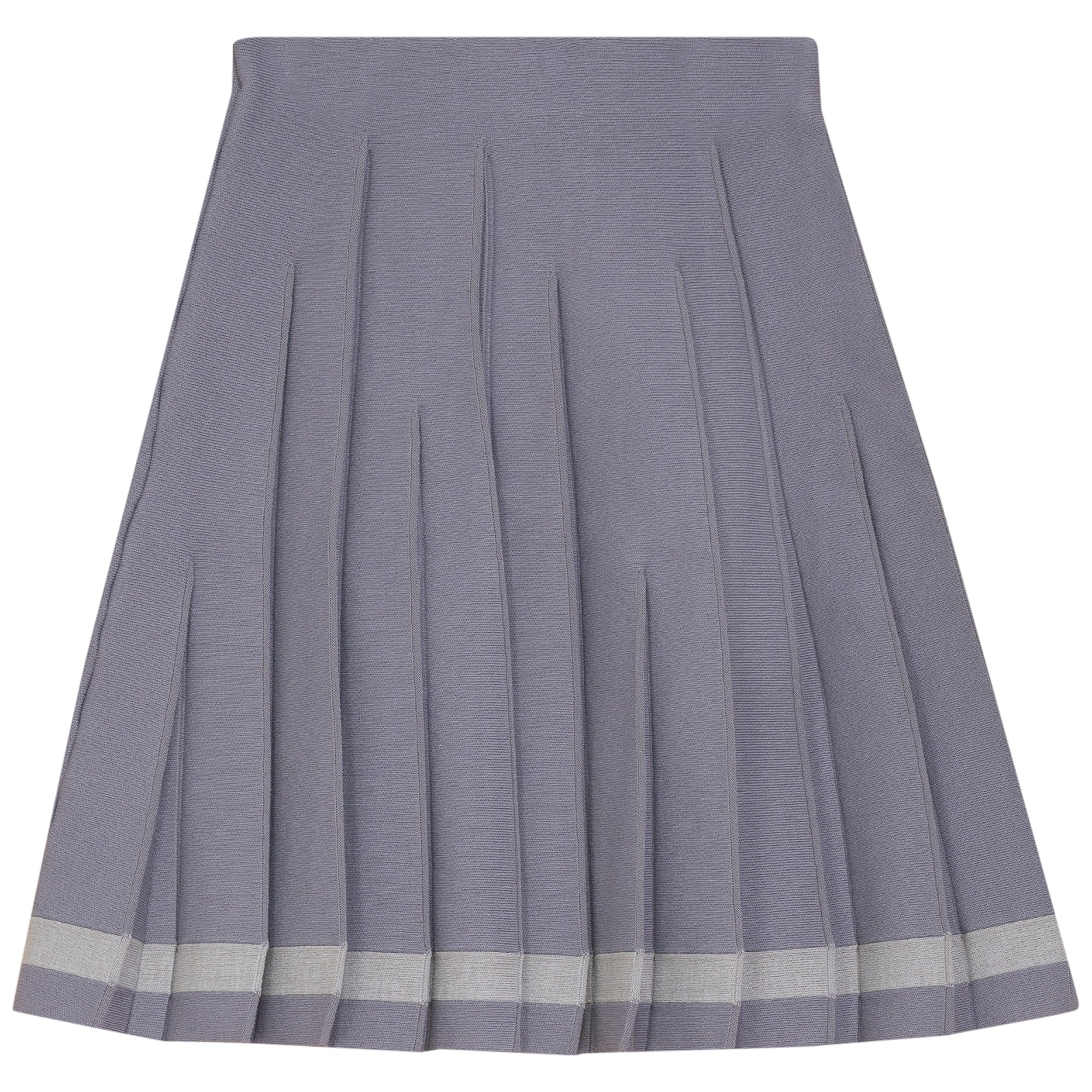 Uneven Pleated Skirt in Medium Grey by Joie De Vivre