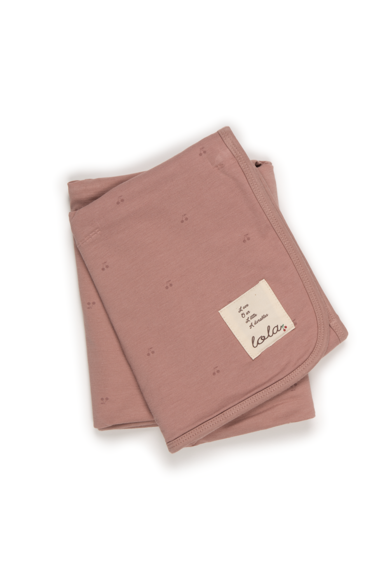 Cherry Print Blanket in Blossom One Size by Lola