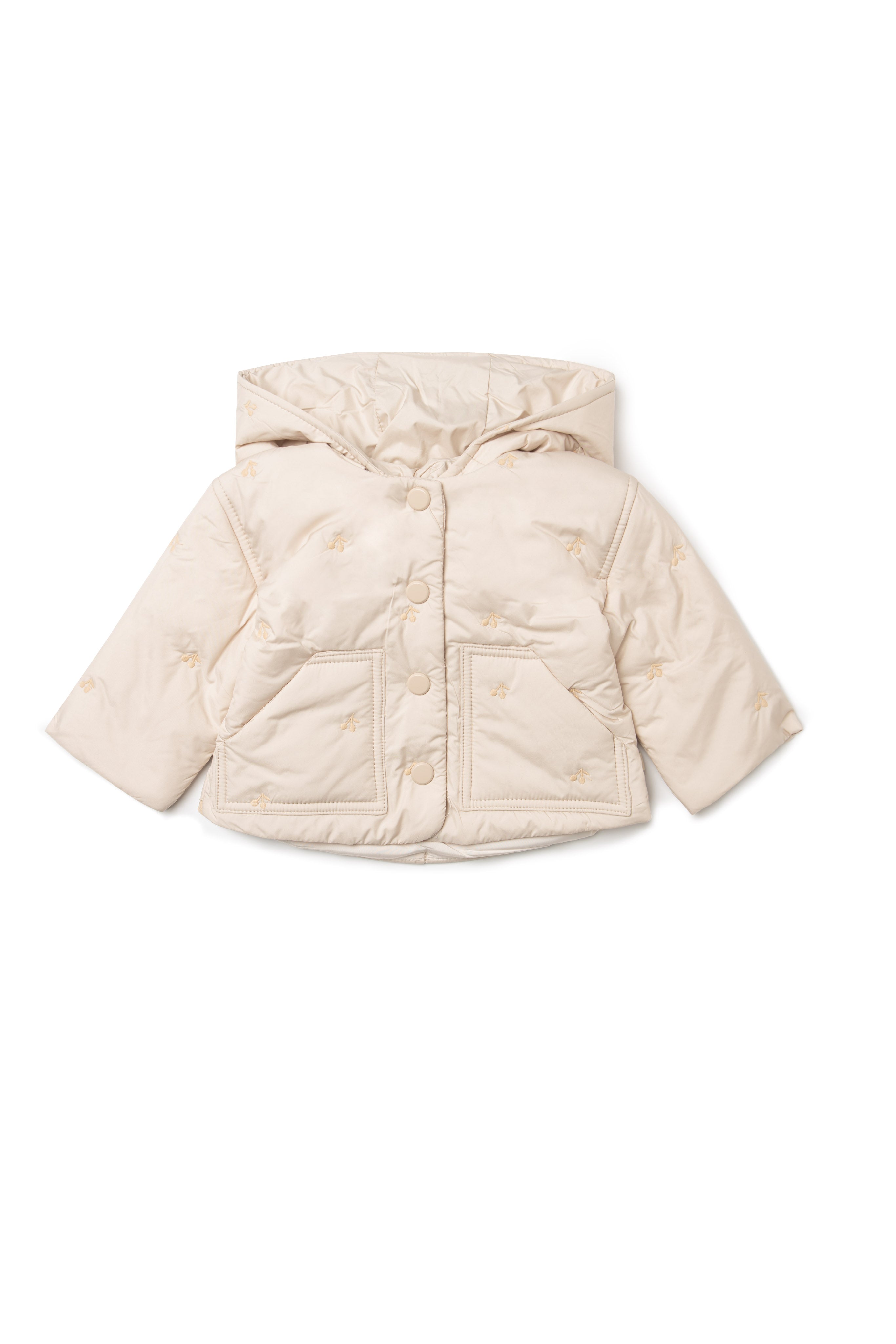 Cherry Hood Coat in Linen by Lola