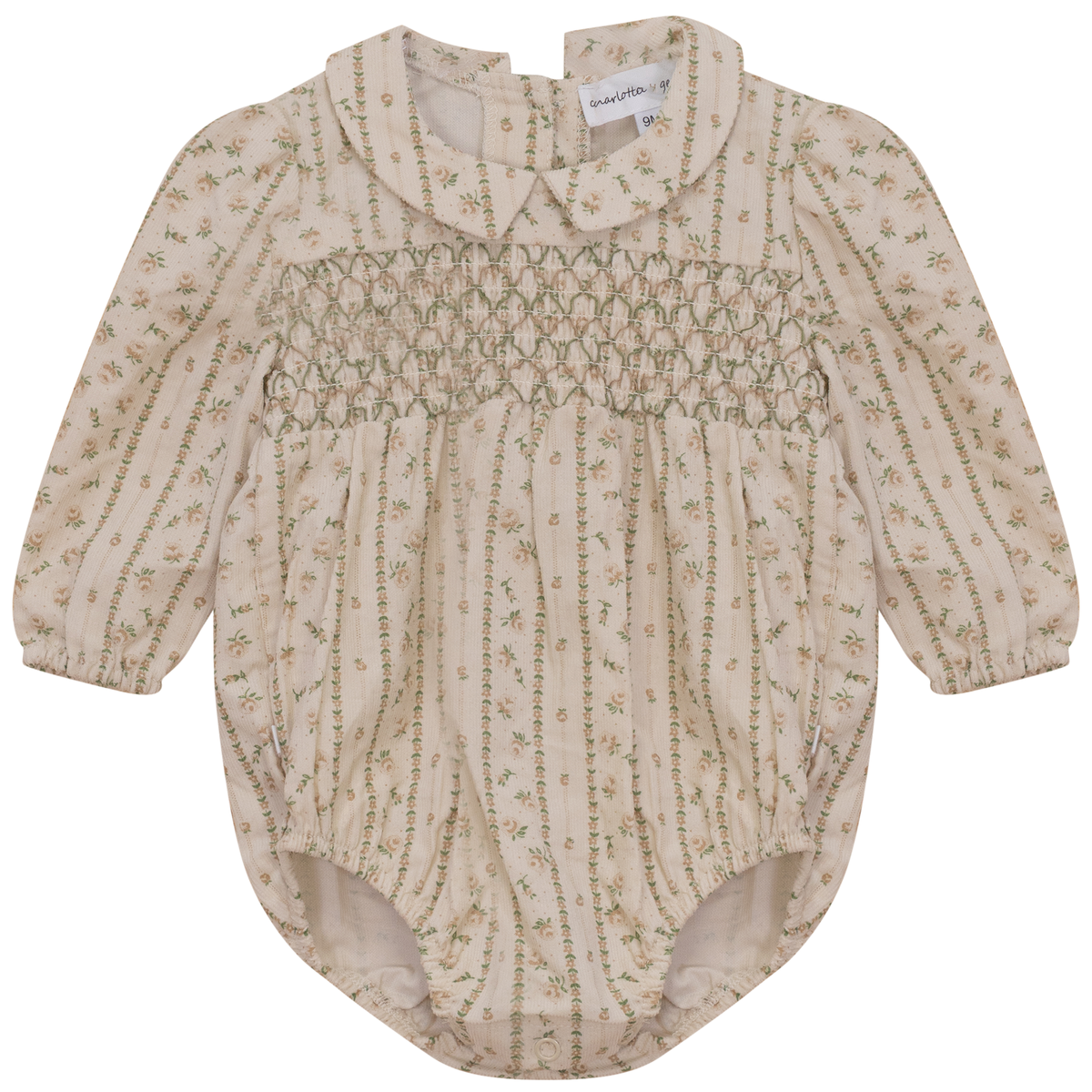 Corduroy Stripe Bubble in Cream by Charlotte & George