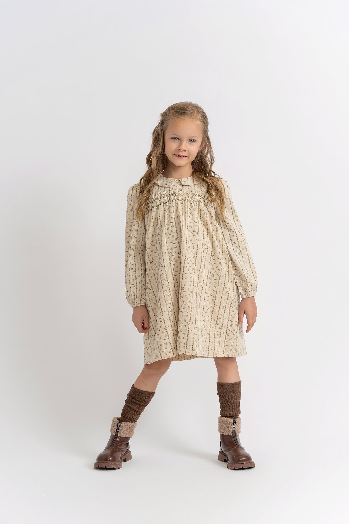 Corduroy Stripe Dress in by Charlotte & George