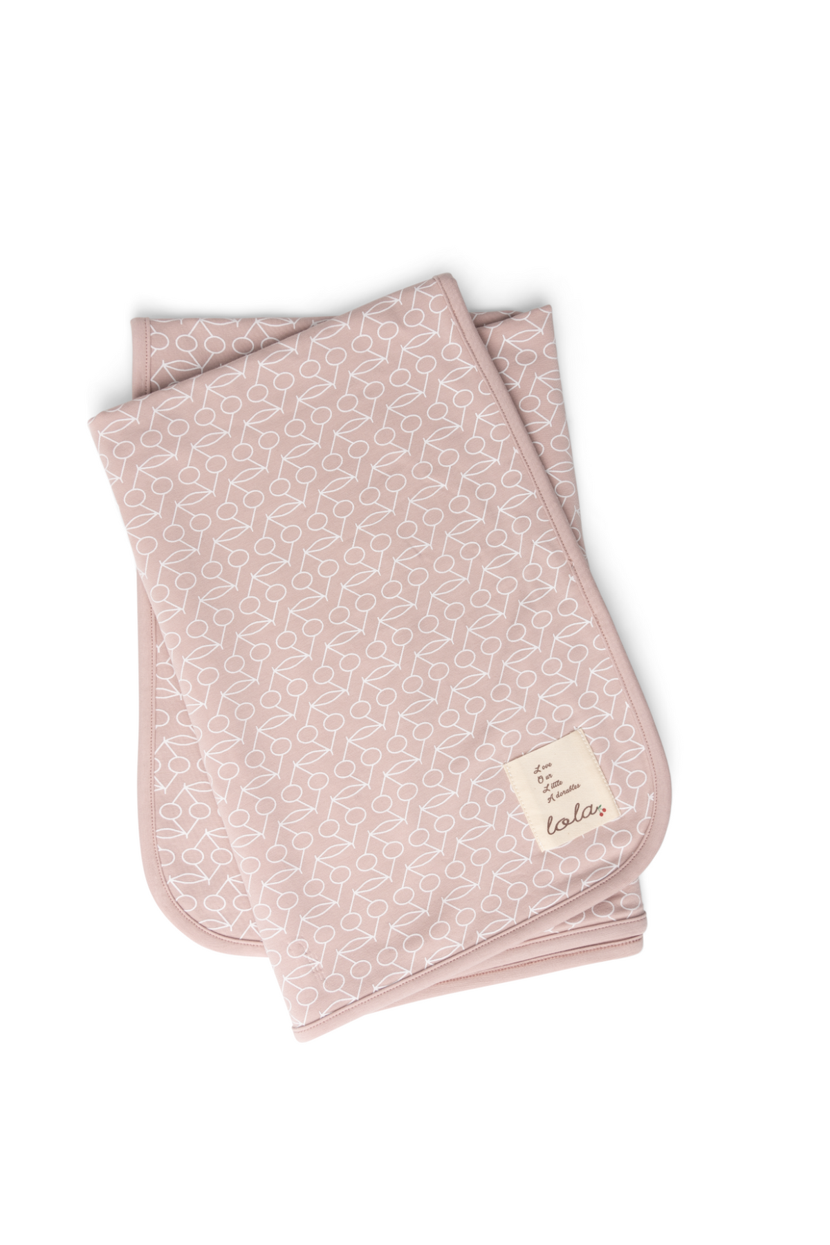 Cherry Print Blanket in Mauve One Size by Lola