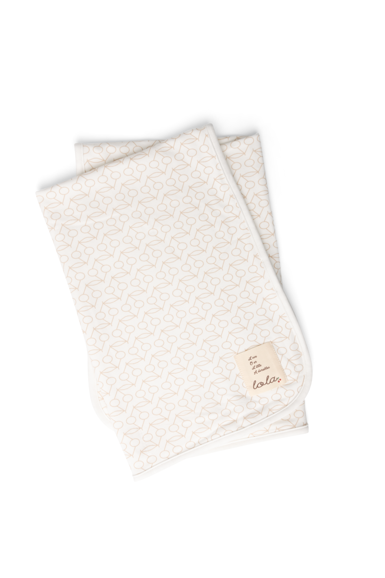 Cherry Print Blanket in Off White One Size by Lola