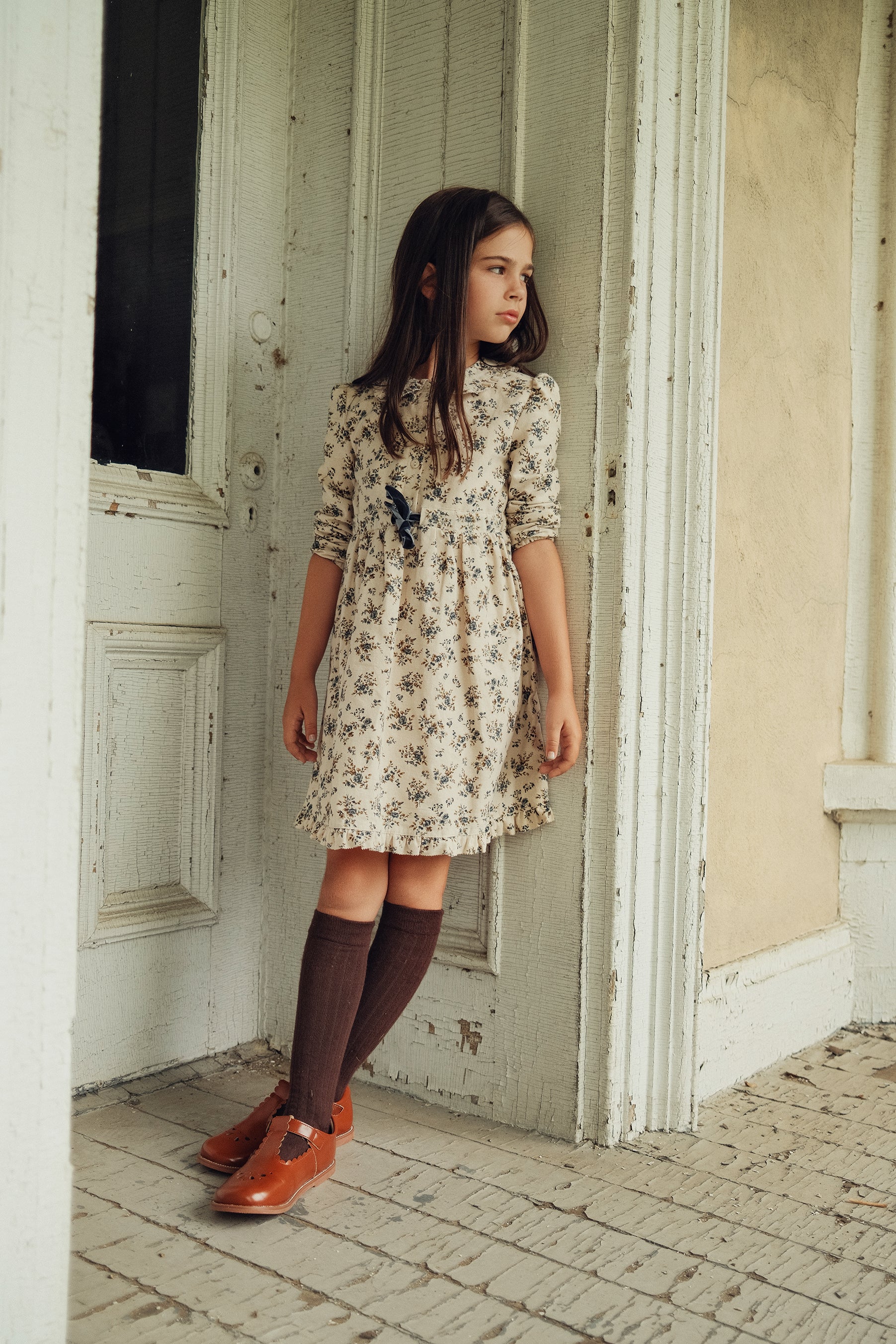 Flower Print Lace Dress in by Clô