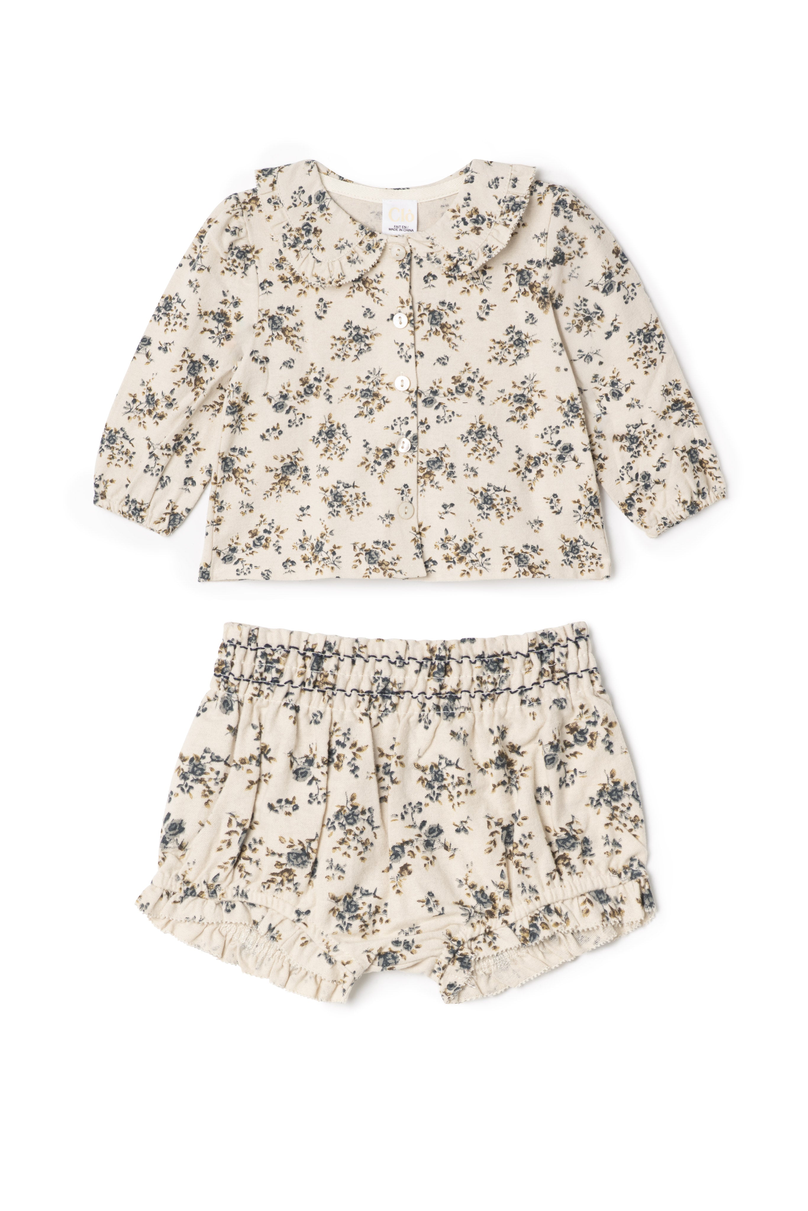 Flower Print Lace Set in by Clô