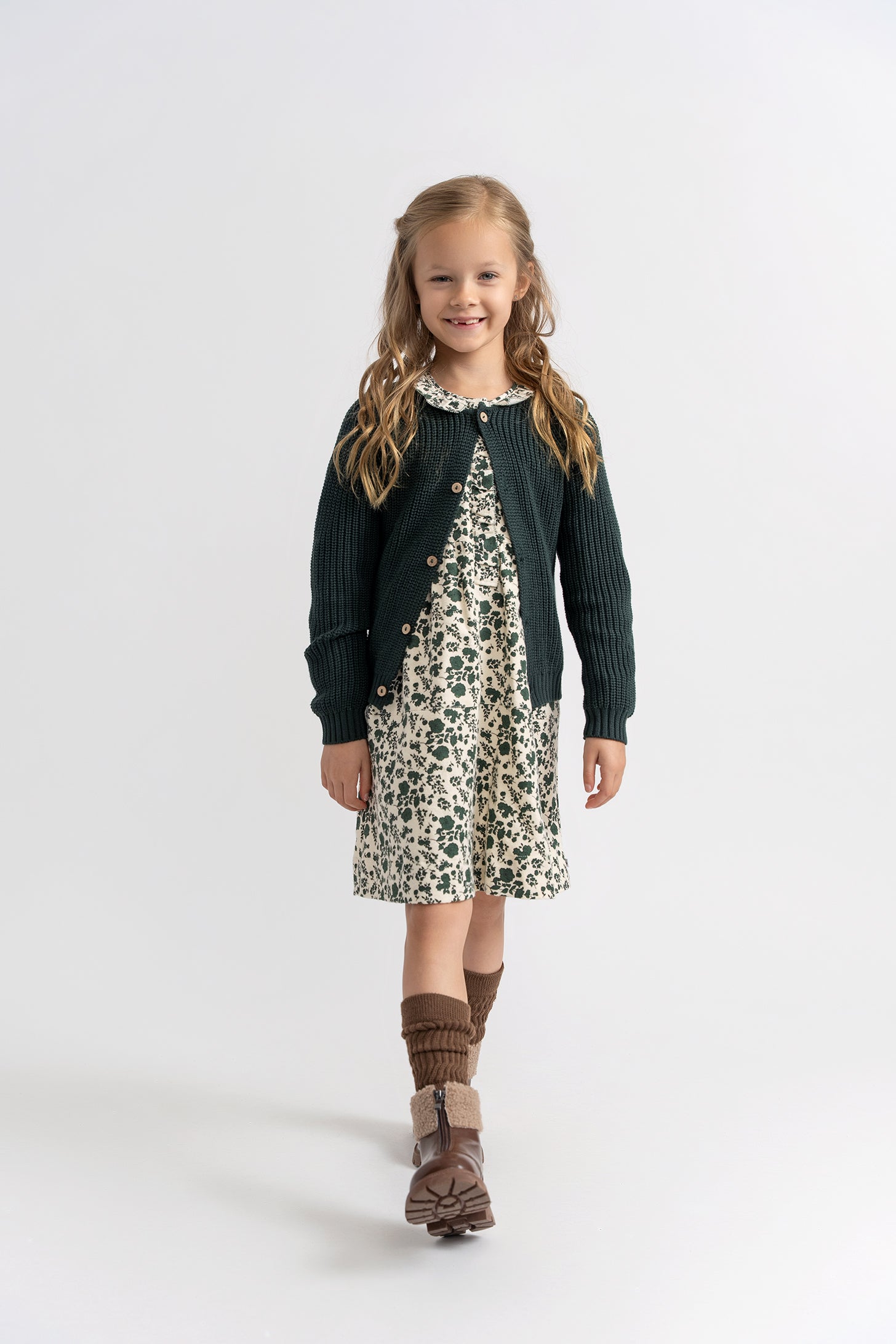 Chunky Knit Cardigan in by Charlotte & George