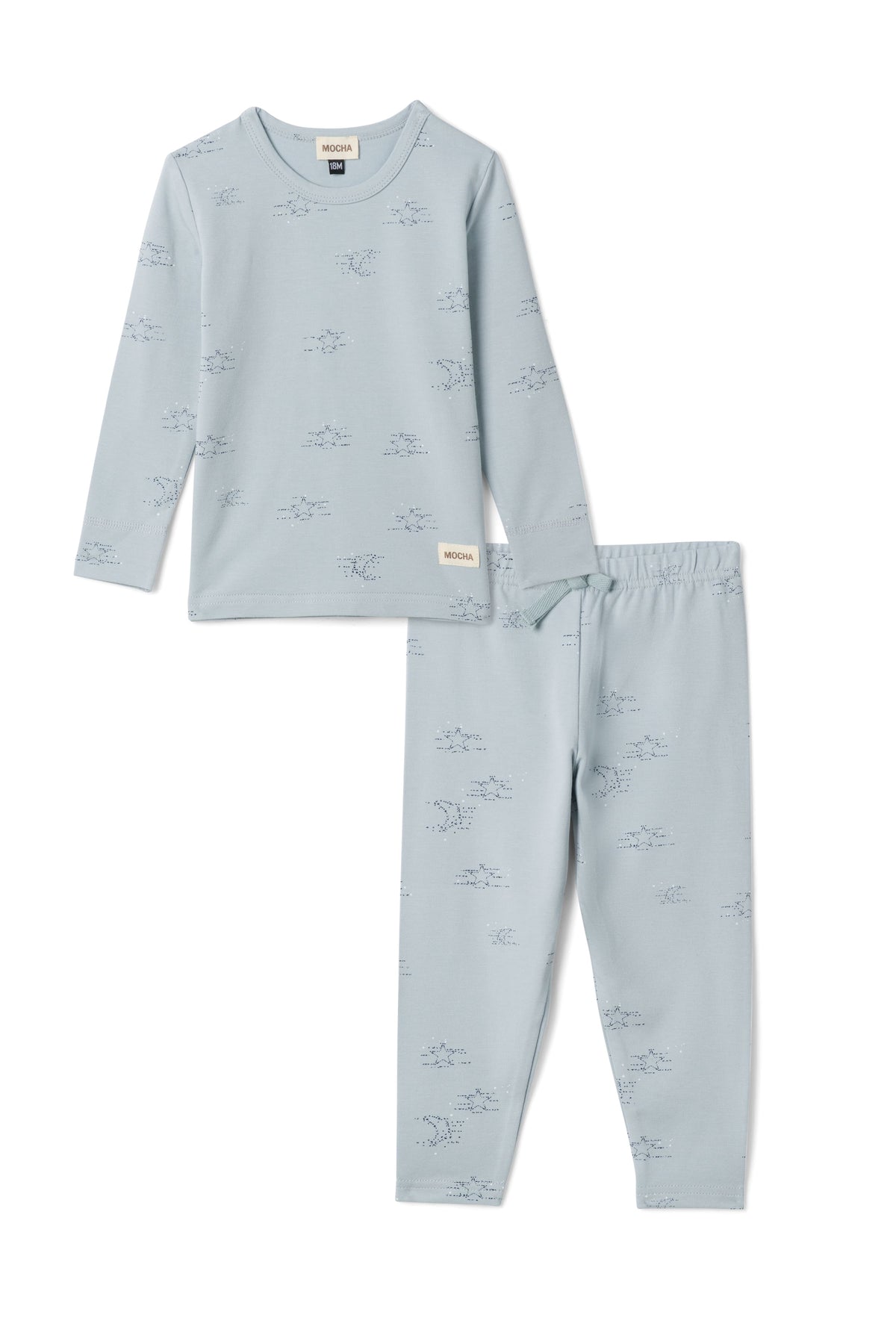 Stars Print Cotton Set in Blue by Mocha
