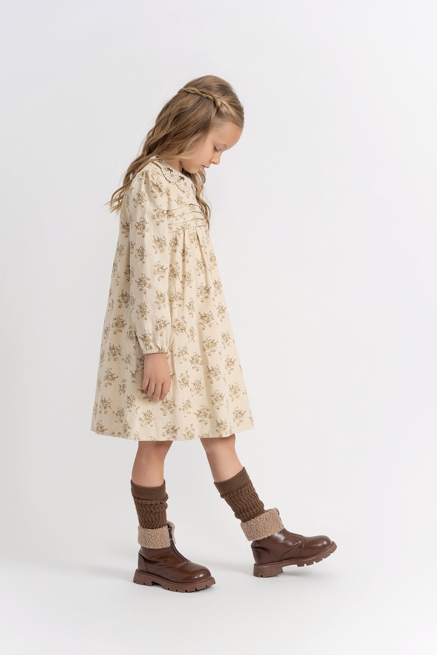 Crochet Collar Dress in by Lola