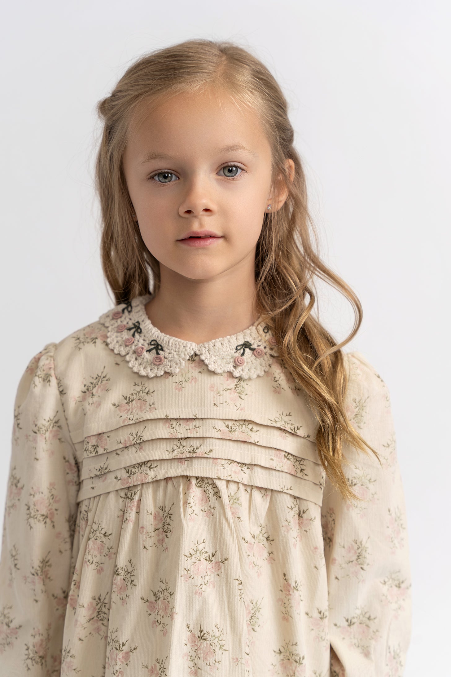 crochet collar dress Sandro Precieuse Crochet-Collar Knitted Midi Dress