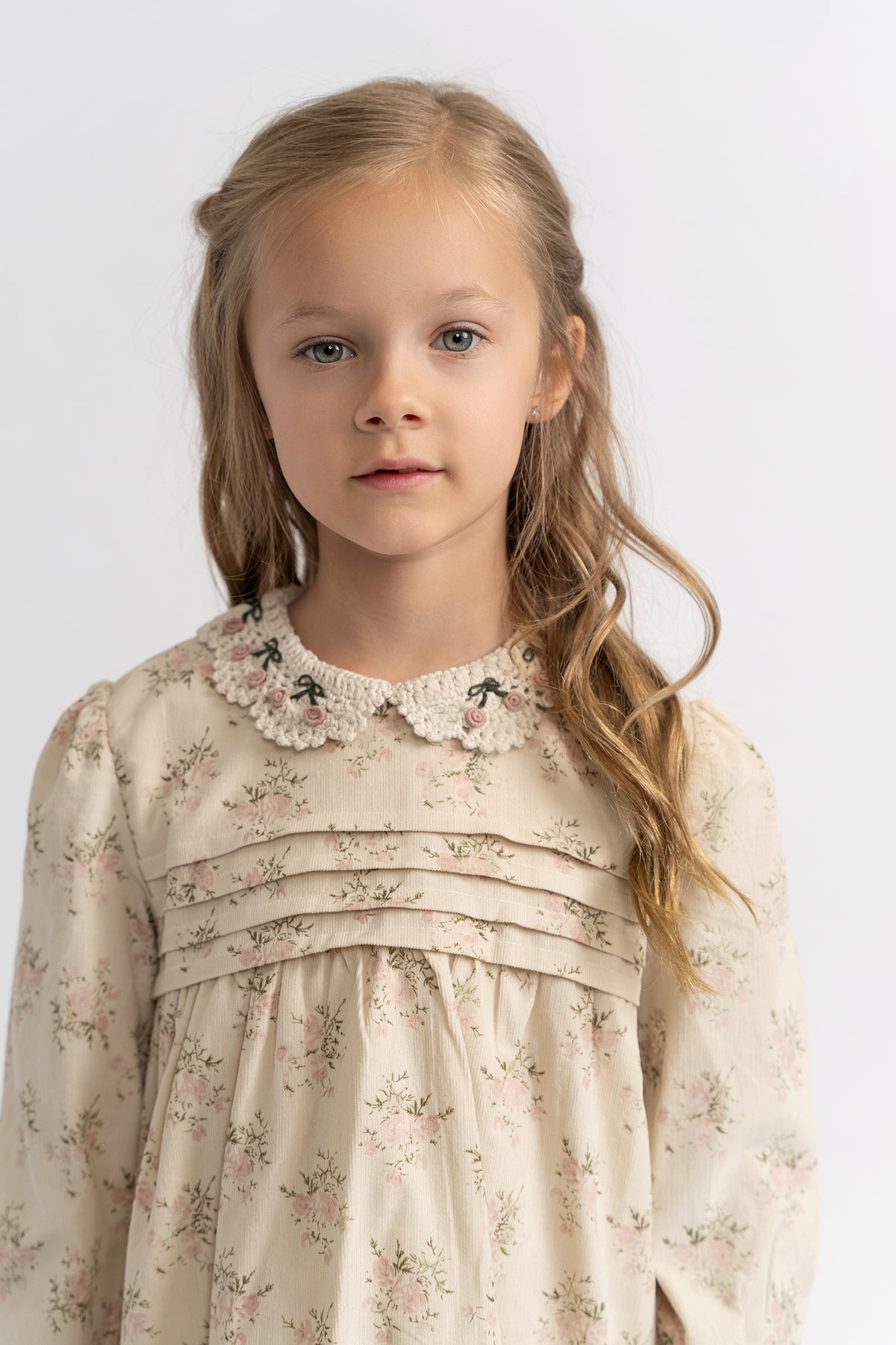 Crochet Collar Dress in by Lola