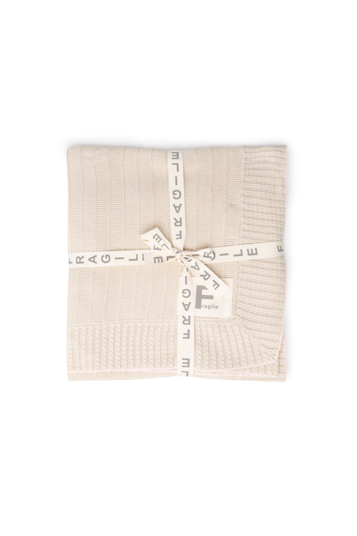 Knit Blanket in Sand Pink One Size by Fragile