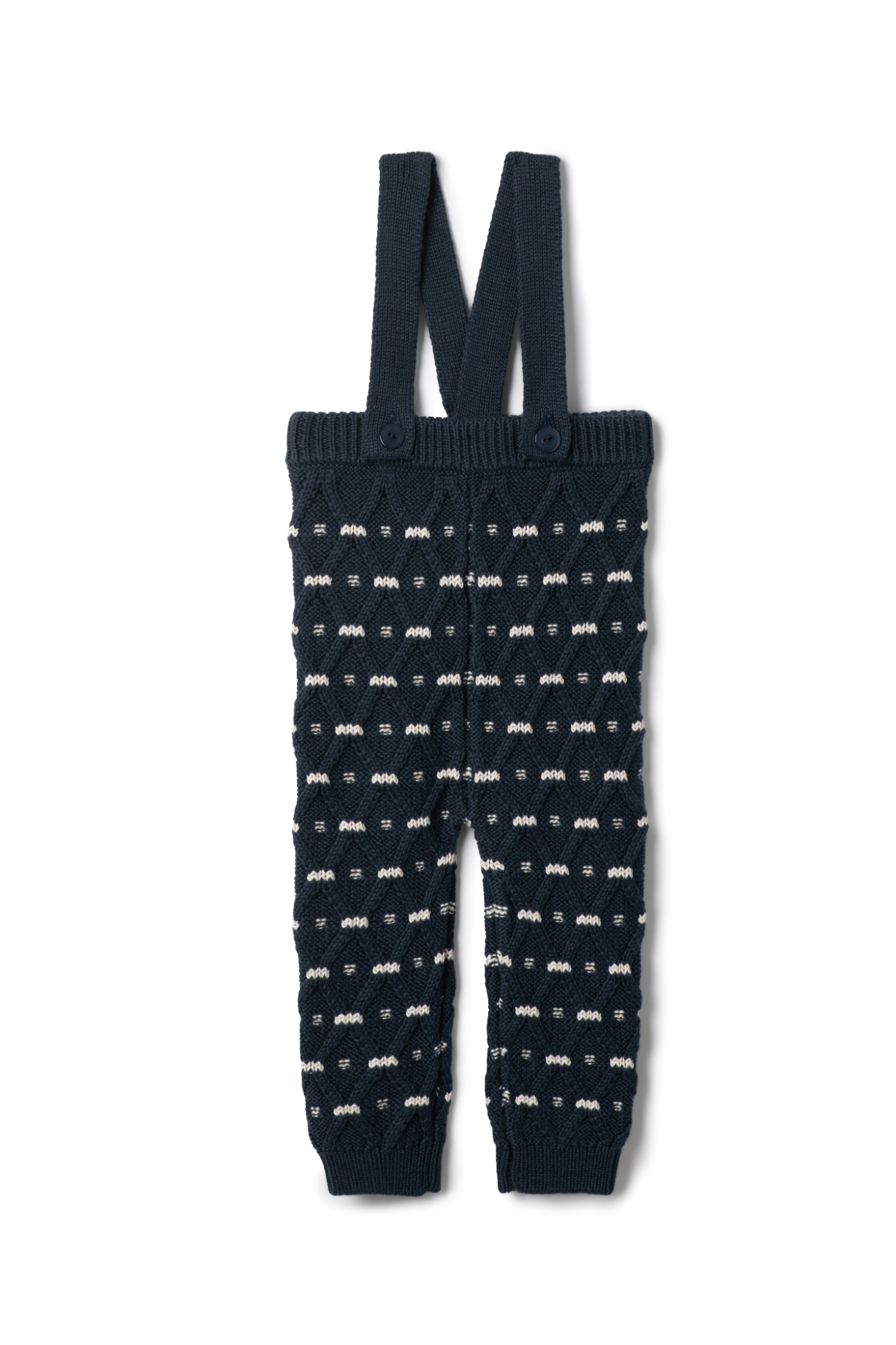 Stripe Knit Overall in Ink by Charlotte & George