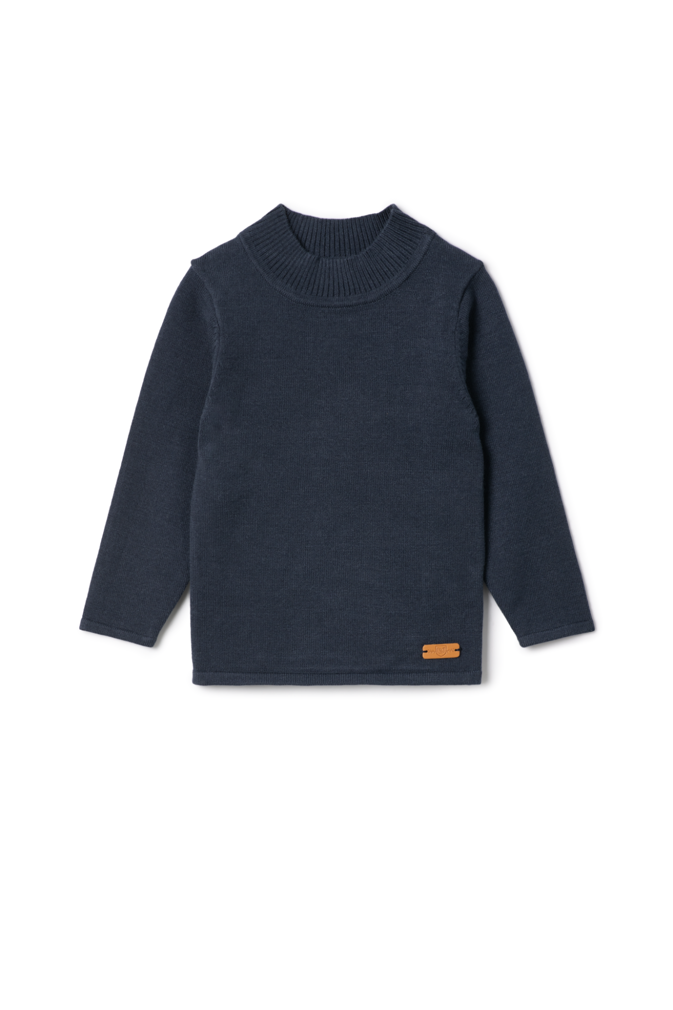 Mock Neck Knit Top in Ink by Charlotte & George