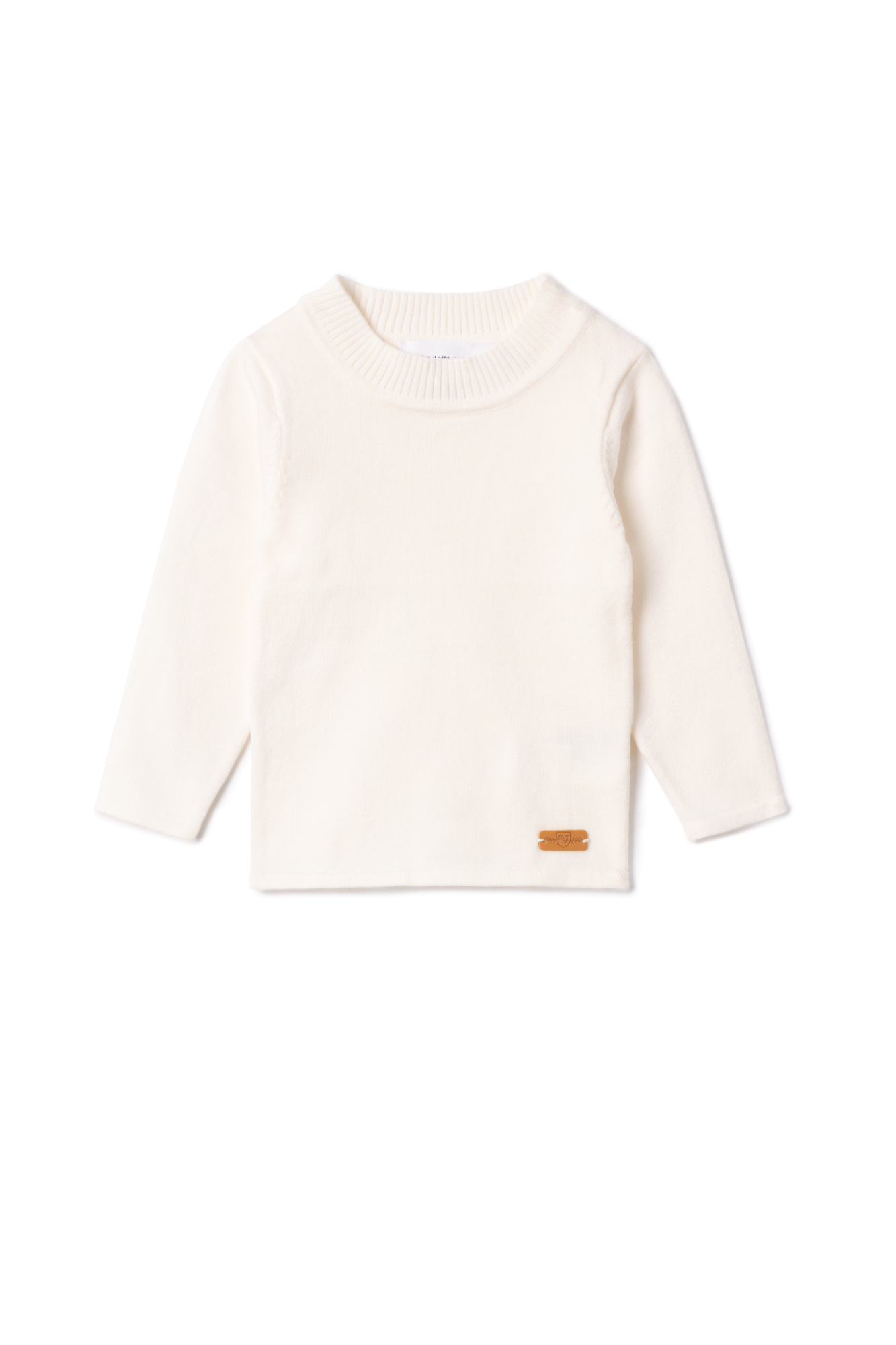 Mock Neck Knit Top in Vanilla by Charlotte & George