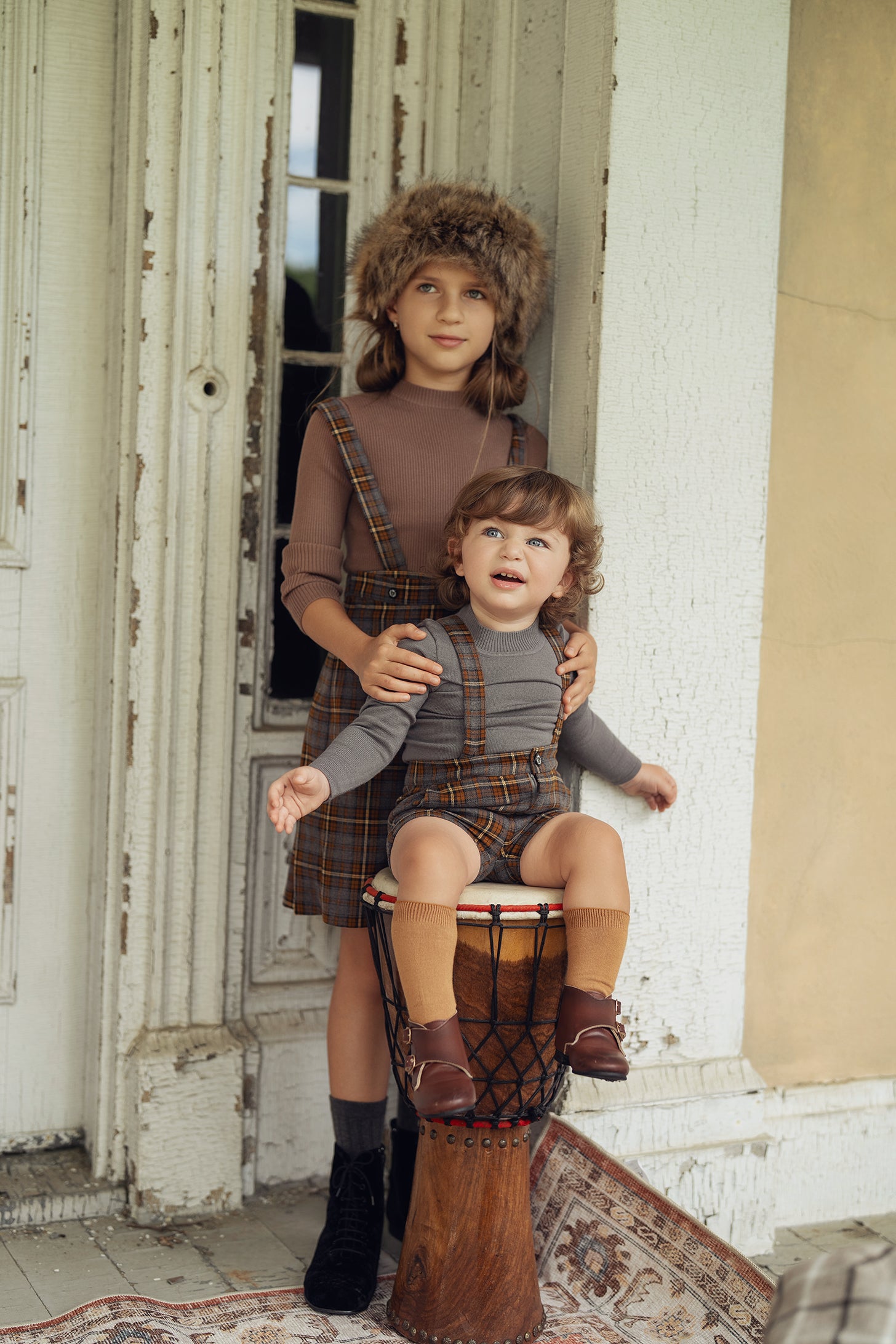 Mock Neck Knit Top in by Charlotte & George