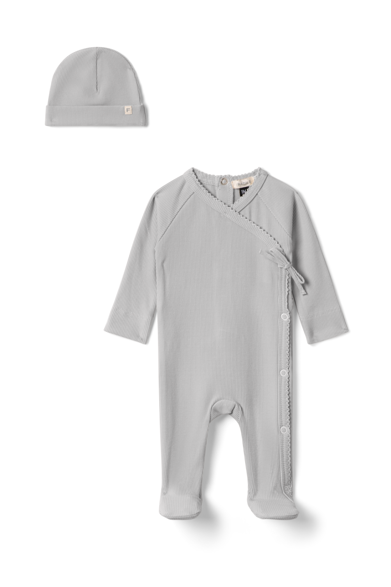 Ribbed Onesie in Seafoam by Fragile